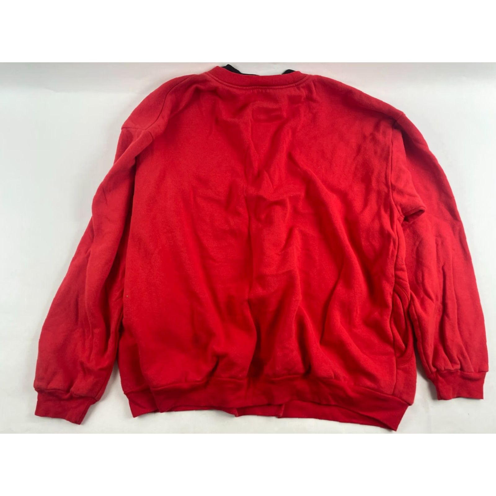 Vintage Artisan Jacket Women's XL Red Embroidered Bears Button Front Long Sleeve Military? No. Size XL / US 12-14 / IT 48-50 - 2 Thumbnail