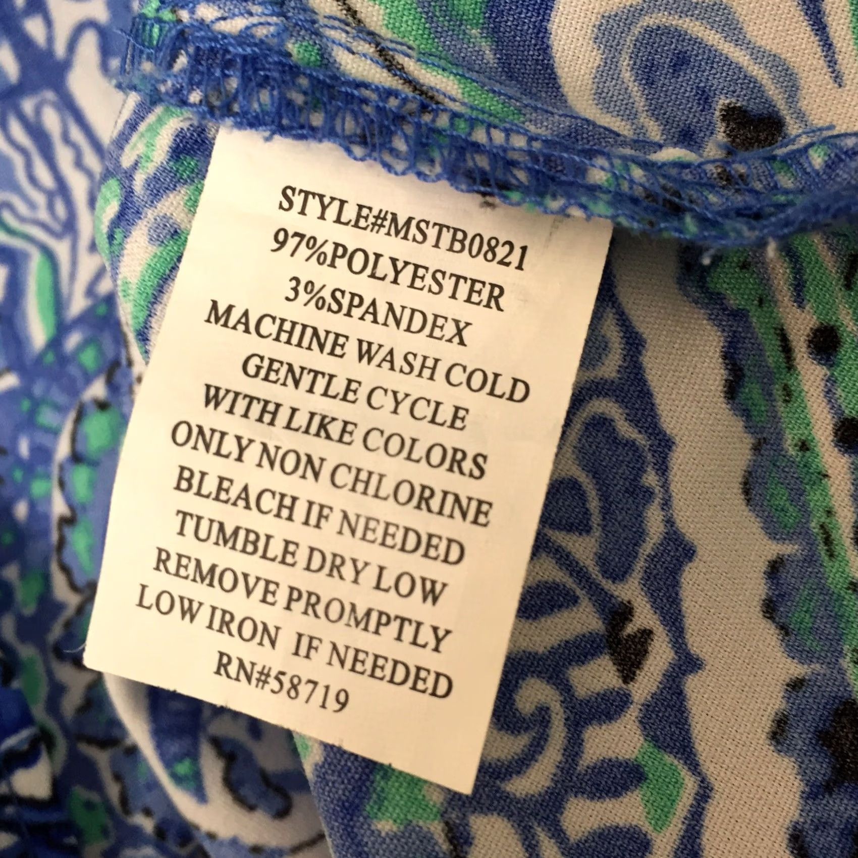 Vintage Notations Shirt Womens Small Blue Paisley Roll Tab Long Sleeve Button Up Size S / US 4 / IT 40 - 8 Thumbnail