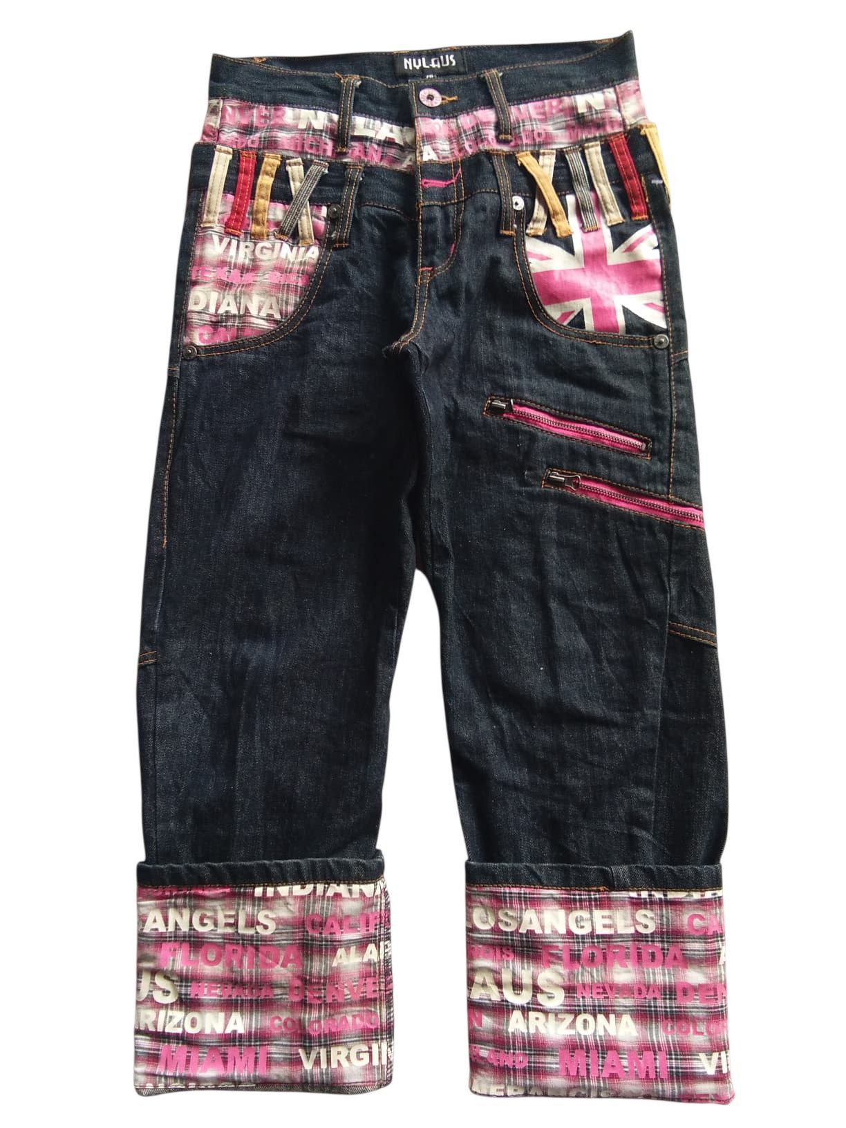 PPFM DOUBLE WAIST💥NYLAUS PUNK STYLE JAPANESE DENIM Size US 29 - 6 Thumbnail