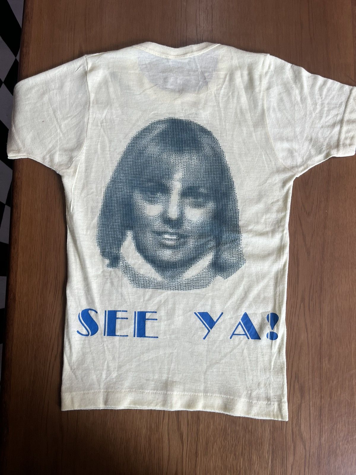 Arts & Science Vintage SEE YA ! Lady Face Artwork 70’s Tshirt Size US M / EU 48-50 / 2 - 3 Thumbnail
