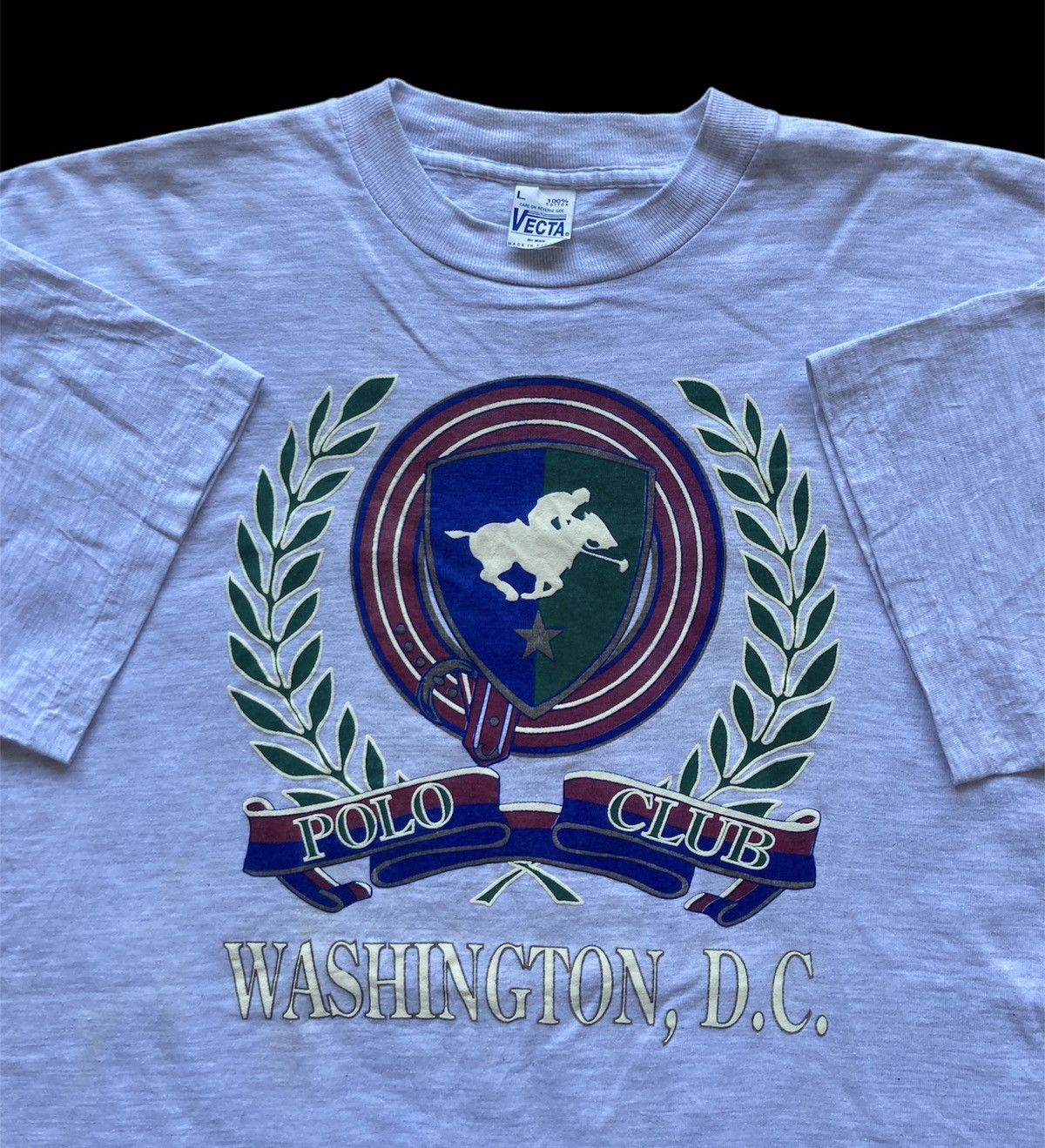 Vintage Vintage 90s Washington D.C. polo club single stitched tee Size US L / EU 52-54 / 3 - 4 Thumbnail