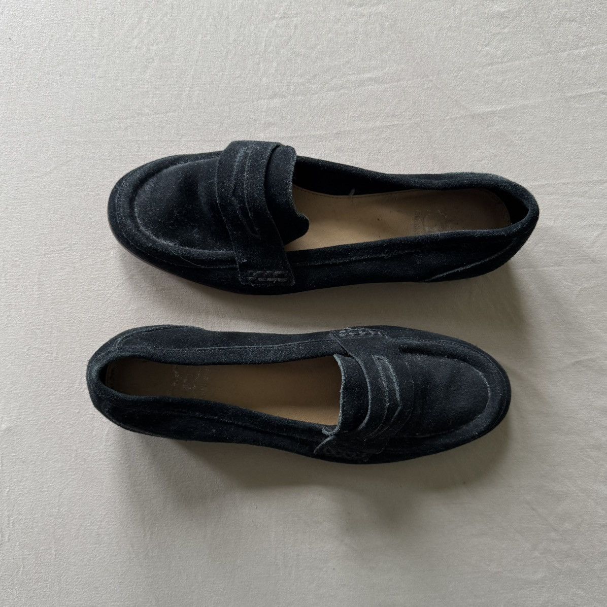 Designer × Vintage GIANNI BINI The Kare-Free Suede Penny Loafers Size US 6.5 / IT 36.5 - 2 Thumbnail