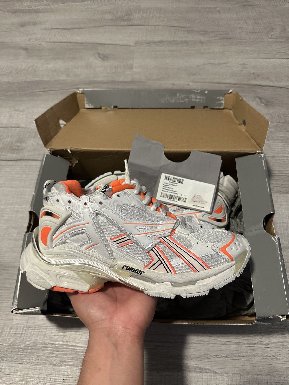 Balenciaga Balenciaga Runner Orange/White Size US 8 / EU 41 - 1 Thumbnail