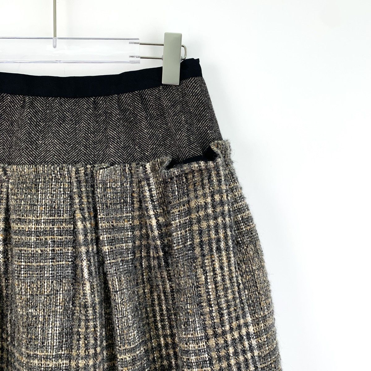 Louis Vuitton Louis Vuitton Brown Mohair Striped Casual Skirt K26WX Size 27" / US 4 / IT 40 - 3 Thumbnail