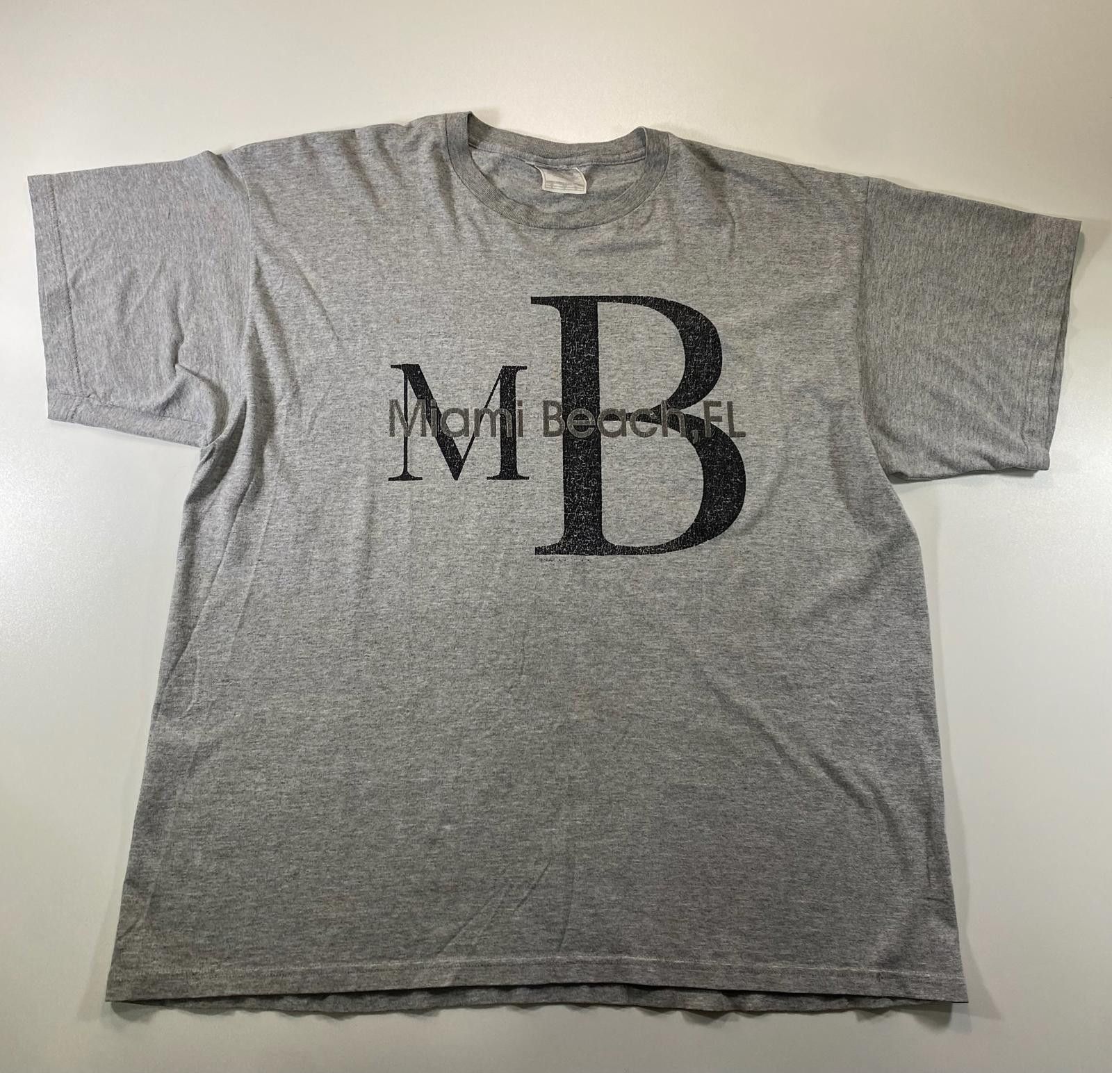 Unknown London Vintage Miami Beach FL Graphic Grey T-Shirt Size US XL / EU 56 / 4 - 1 Thumbnail