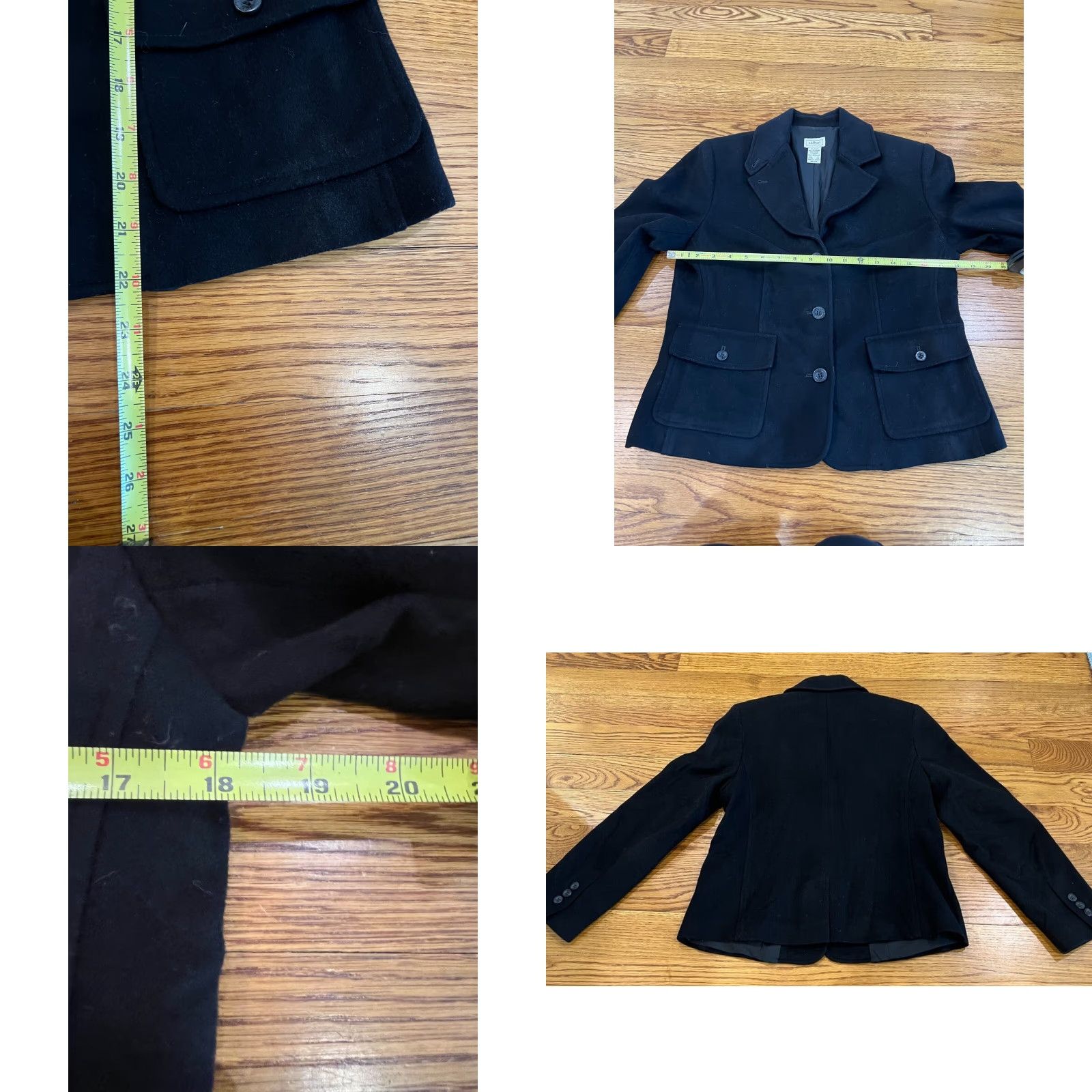 Vintage VINTAGE LL Bean Women’s Wool Blazer Petite Size S Black Lined 3 Button Blazer Size S / US 4 / IT 40 - 8 Thumbnail