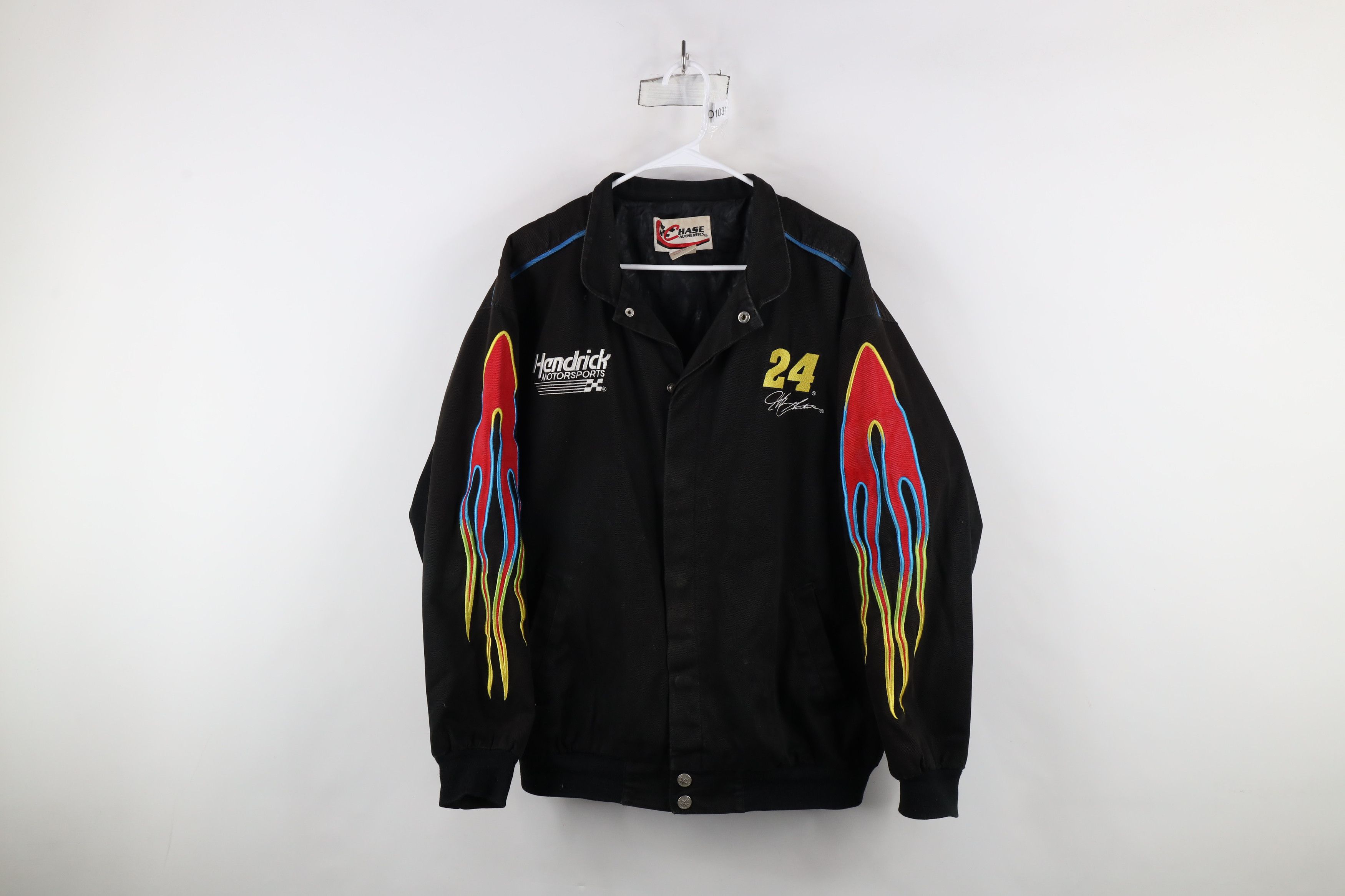 Vintage Vintage 90s Nascar Spell Out Fire Flames Jeff Gordon Jacket Size US L / EU 52-54 / 3 - 1 Thumbnail