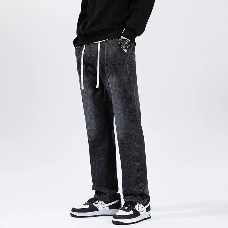Japanese Brand Retro loose straight leg casual jeans Size US 30 / EU 46 - 1 Thumbnail
