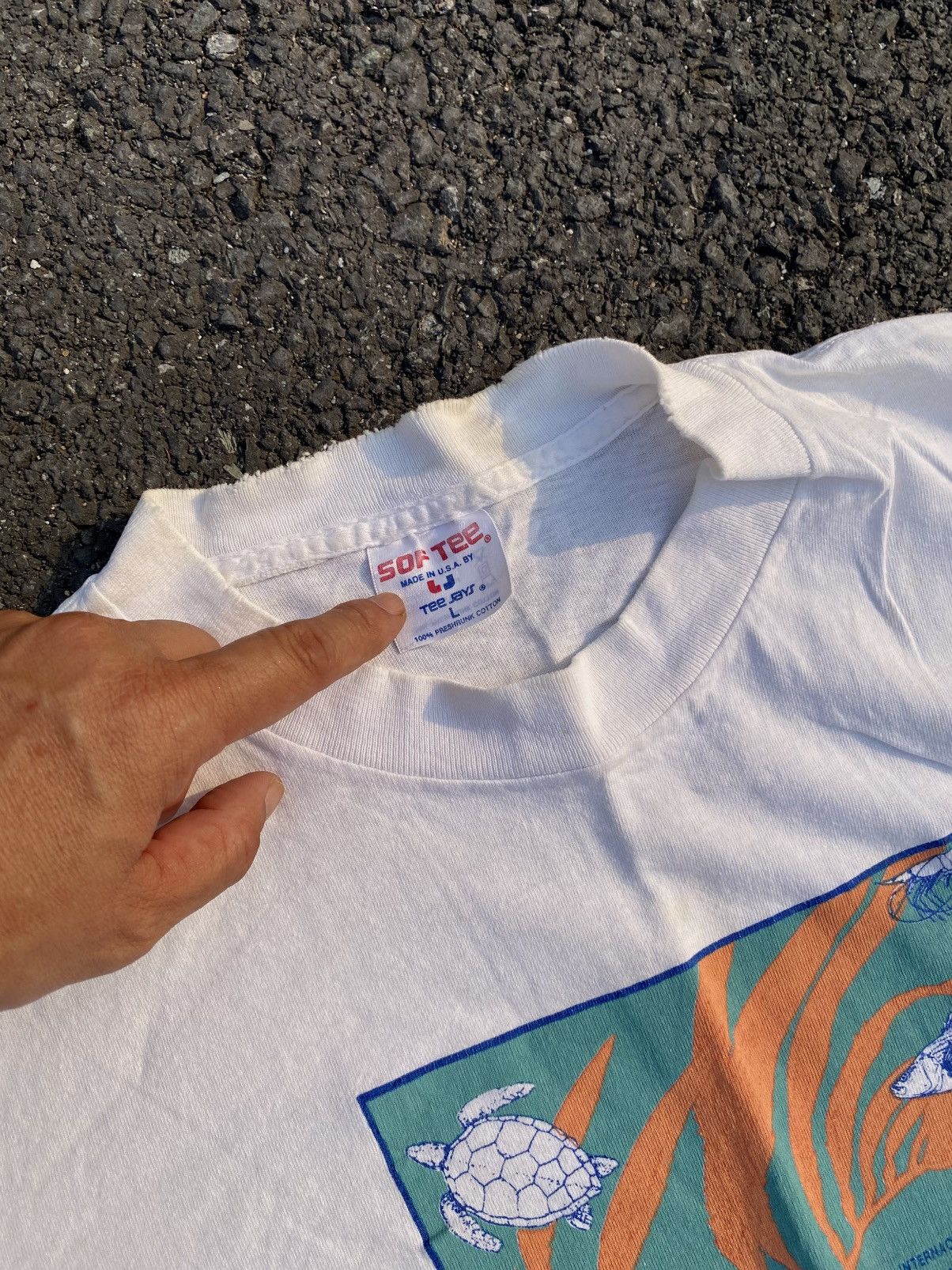 TEE JAYS Biologia Marina – vintage 1990 Size US L / EU 52-54 / 3 - 2 Thumbnail