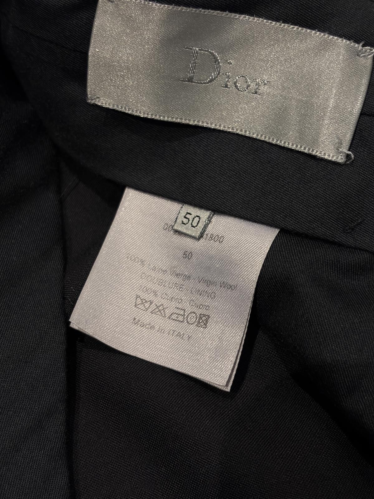 Dior Dior Homme Black Wool Suit Size 40R - 11 Thumbnail