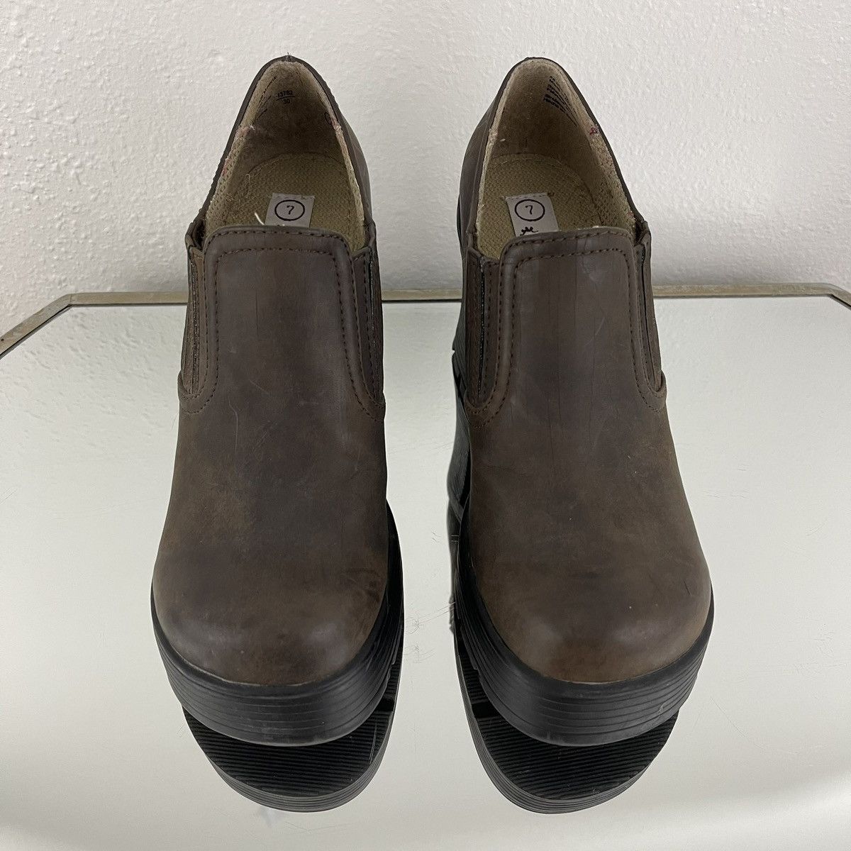 Other LOWER EAST SIDE Vintage Y2K Brown Platform Ankle Boot Size US 7 / IT 37 - 8 Thumbnail