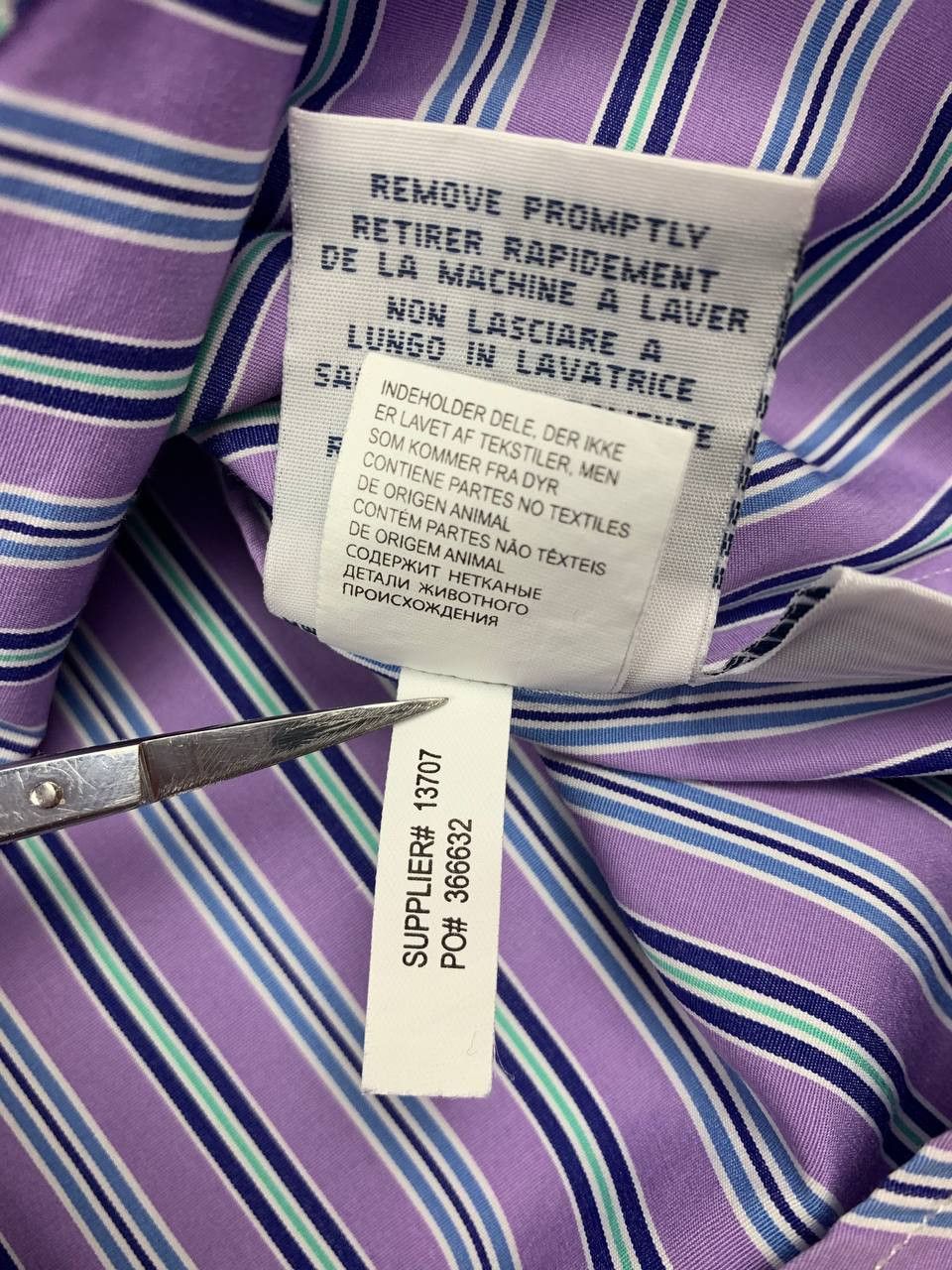 Polo Ralph Lauren Polo Ralph Lauren Men's Shirt Purple Striped Size US XL / EU 56 / 4 - 22 Thumbnail