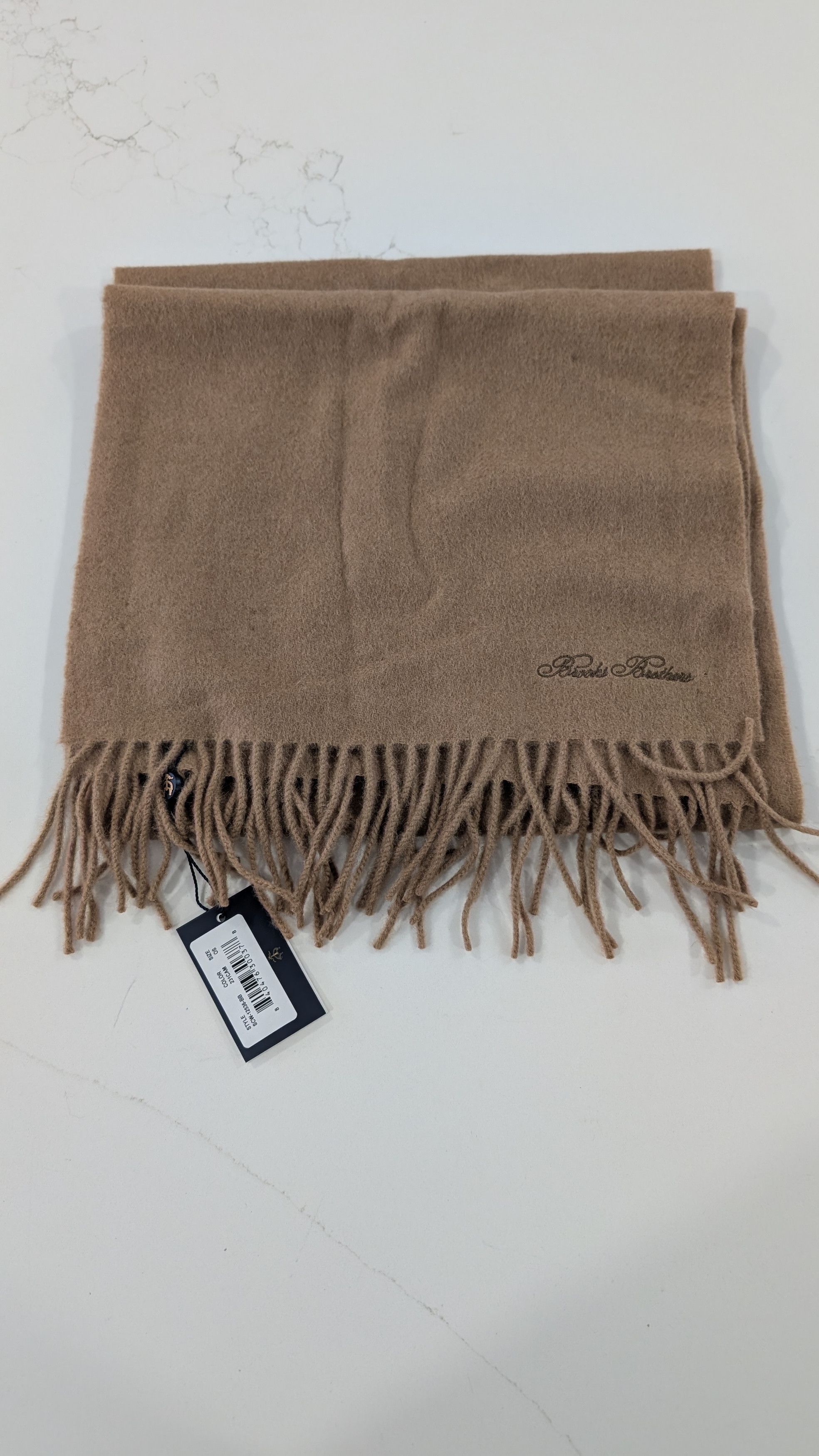 Brooks Brothers BROOKS BROTHERS Signature Camel Hair Scarf Size ONE SIZE - 1 Thumbnail
