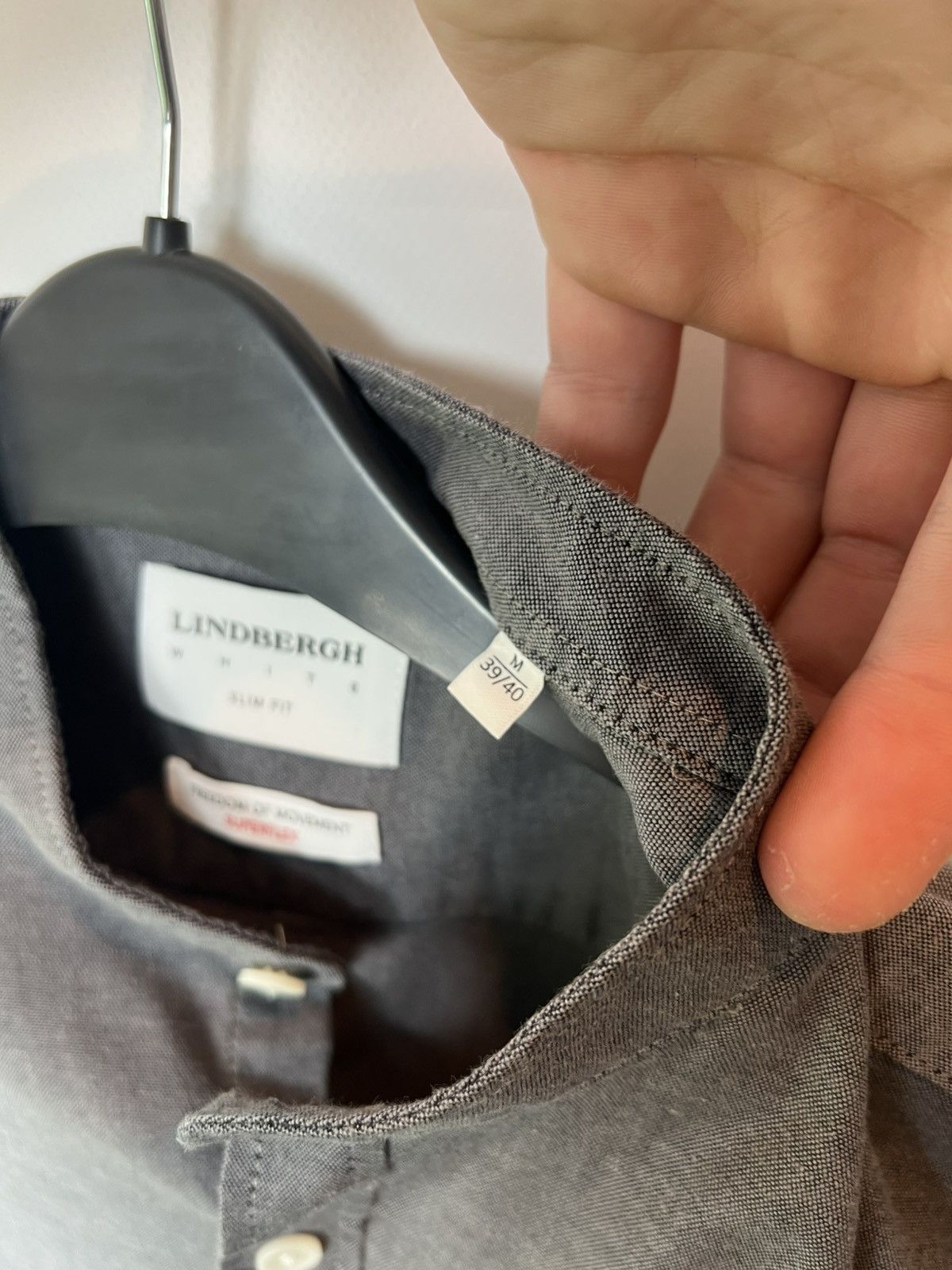Lindbergh Vintage luxury designer Lindbergh Gray Button Up Shirt Sz M Size US M / EU 48-50 / 2 - 7 Thumbnail