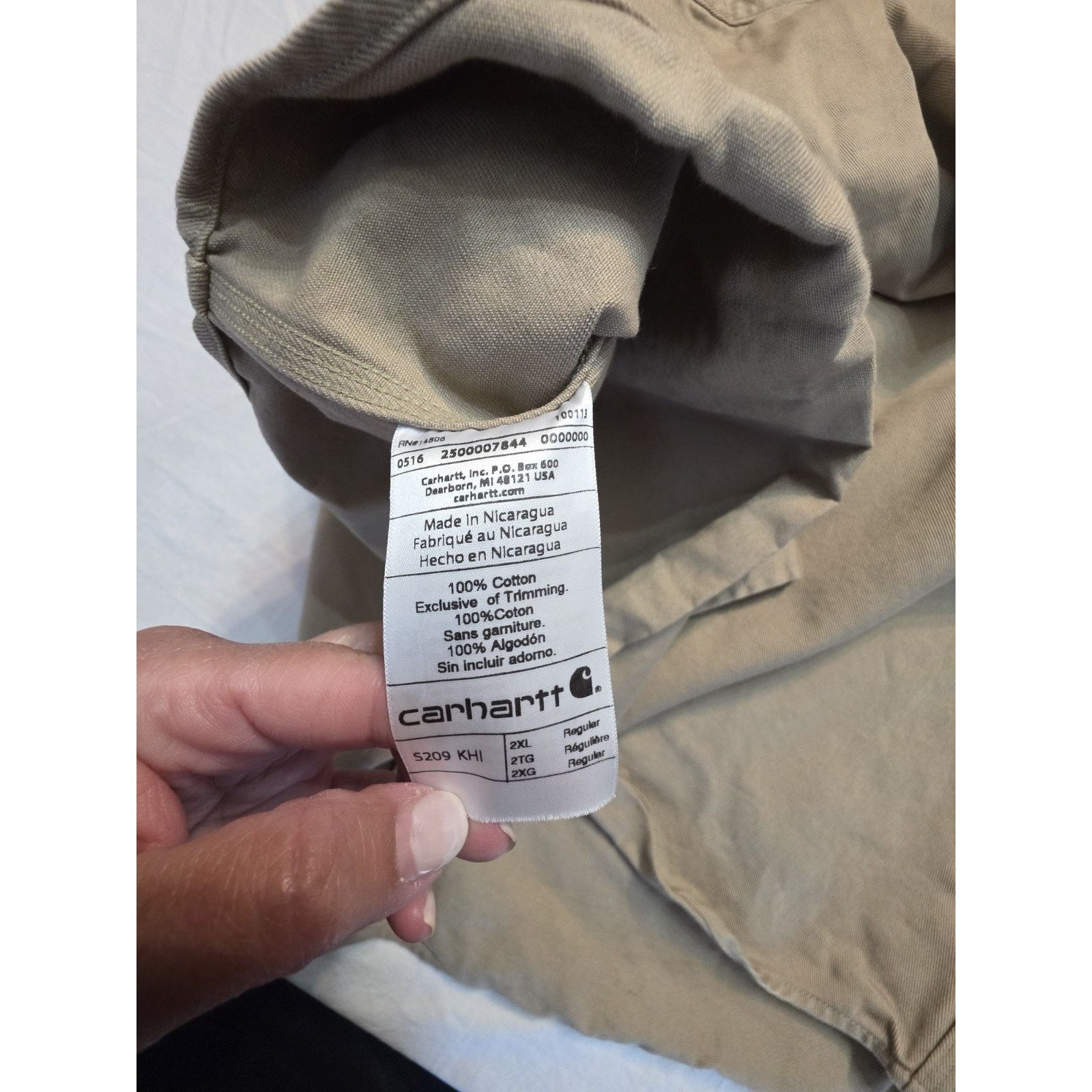Carhartt Carhartt Pearl Snaps Tan Men's Size 2XL Work Shirt Size US XXL / EU 58 / 5 - 8 Thumbnail