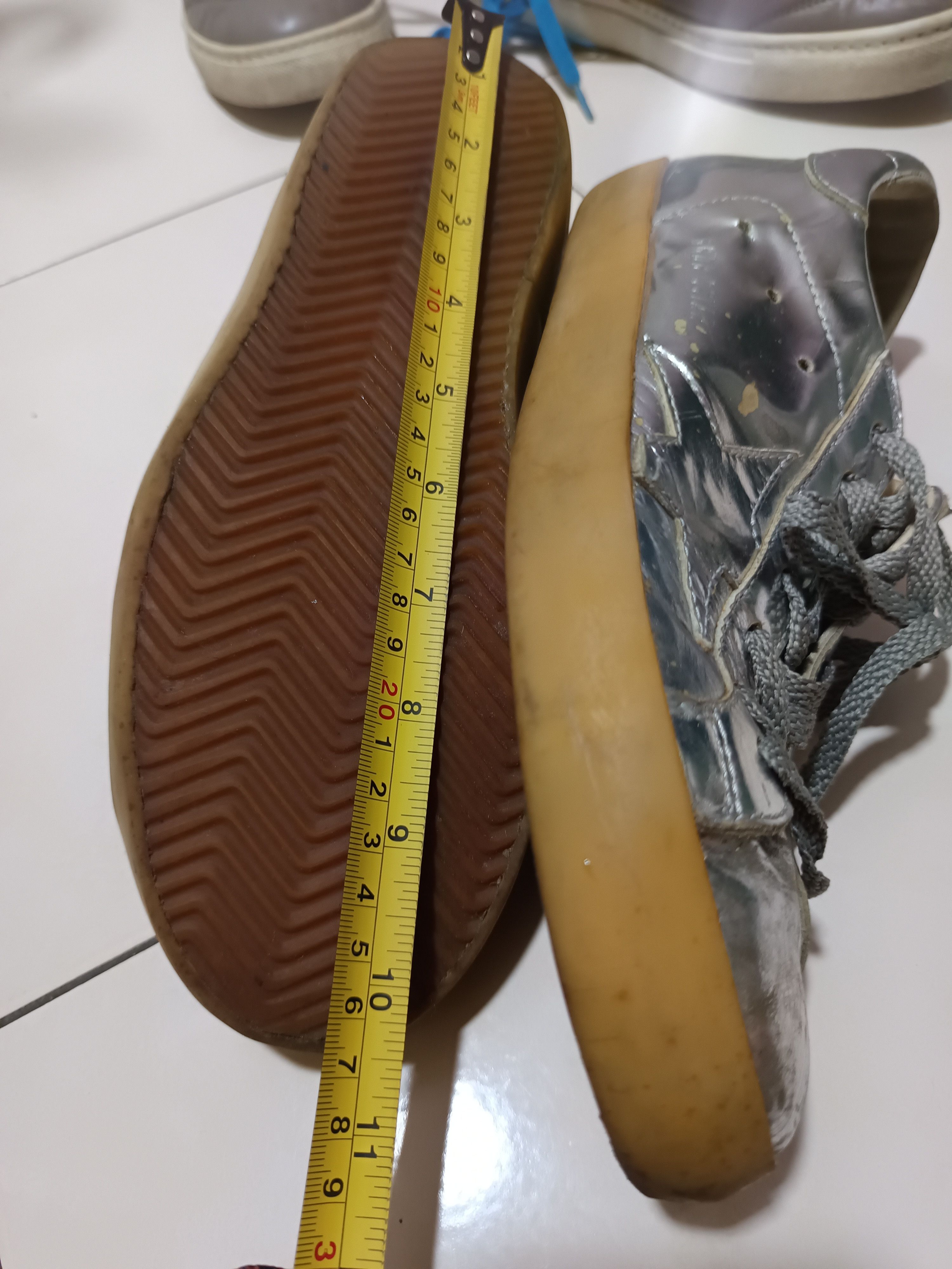Golden Goose Vintage ggdb superstar metallic silver Size US 7 / EU 40 - 9 Thumbnail