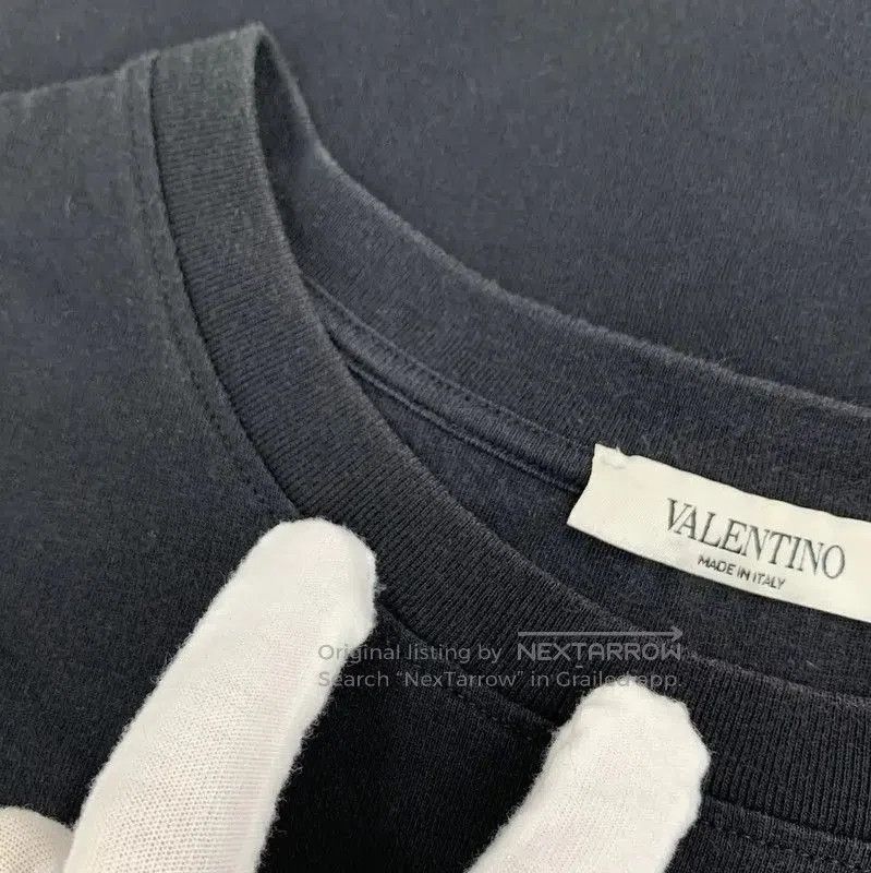 Valentino Valentino Black Cotton Men's T-Shirt . Size US M / EU 48-50 / 2 - 7 Thumbnail