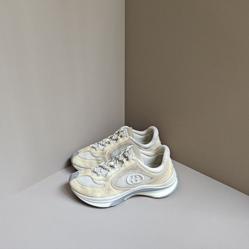Gucci Gucci Run Low-Top White Sneakers Size US 8.5 / EU 41-42 - 1 Thumbnail