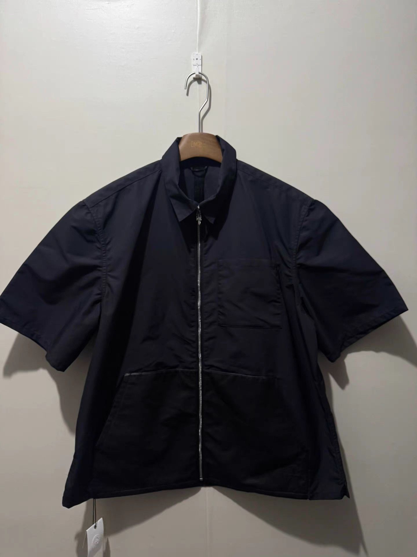 Chrome Hearts Short Sleeve Collared Zip-Front Shirt Size US XXL / EU 58 / 5 - 1 Thumbnail