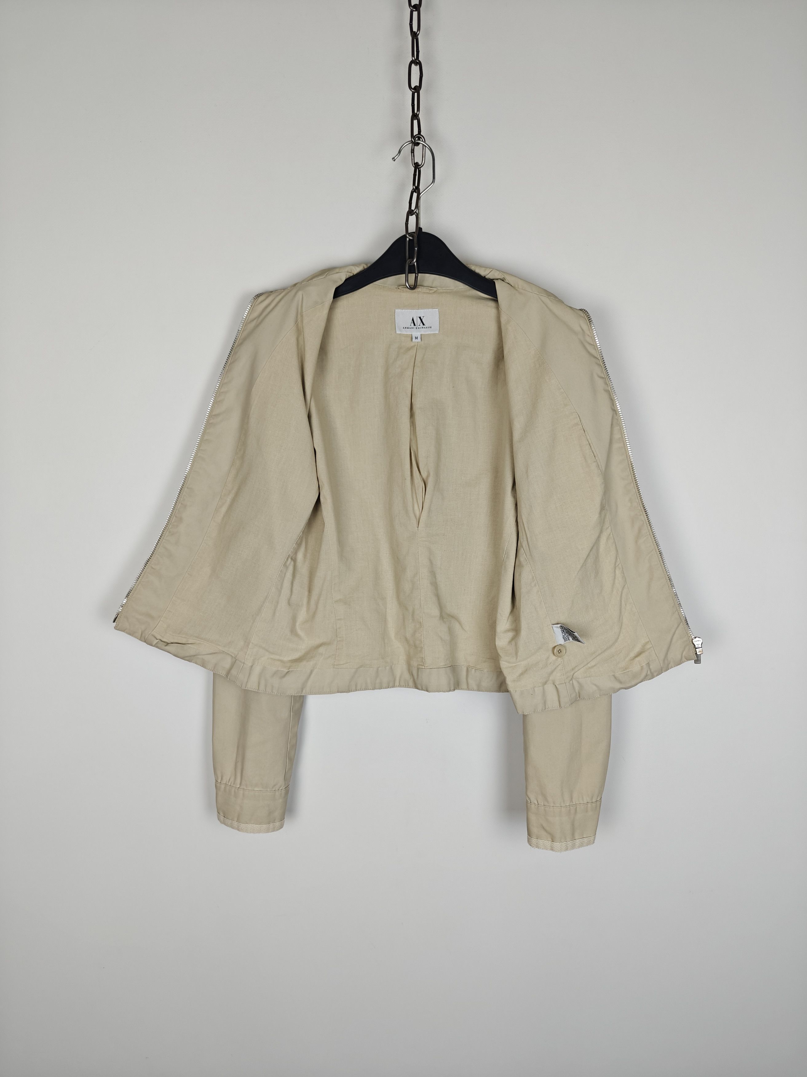 Armani Exchange Armani Exchange Jacket Jacket Zip AX Vtg Beige size M Size M / US 6-8 / IT 42-44 - 10 Thumbnail