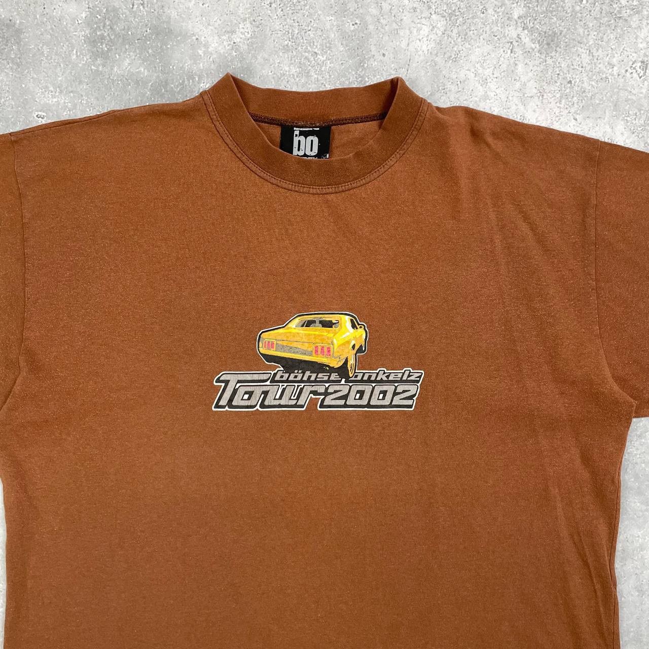 Band Tees Vintage Bohse Onkelz Tour 2002 Dopamine T Shirt Brown L/XL Size US XL / EU 56 / 4 - 3 Thumbnail