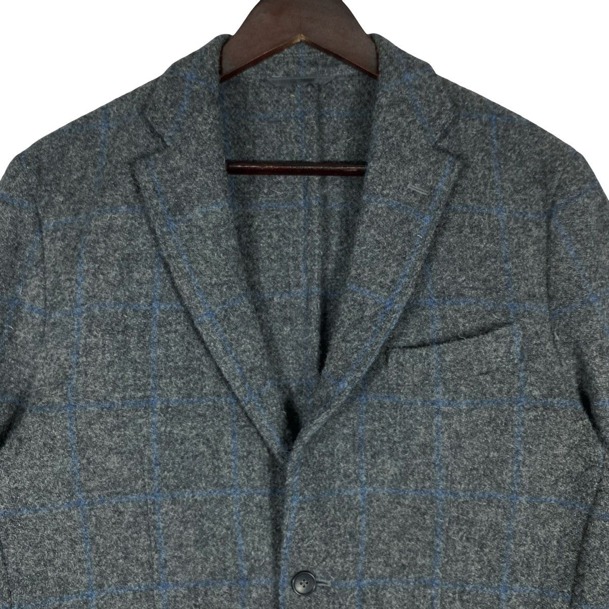 Harris Tweed Vintage FIDATO Harris Tweed Blazer Jacket Size 44S - 6 Thumbnail