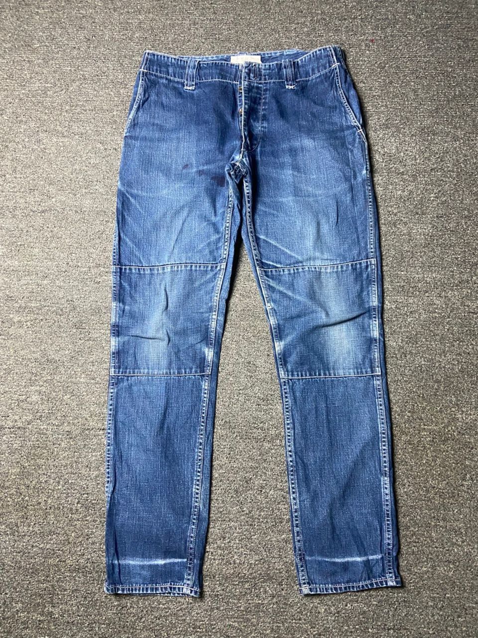 Japanese Brand Japanese Brand Double Knee Denim Jeans (171) Size US 32 / EU 48 - 1 Thumbnail
