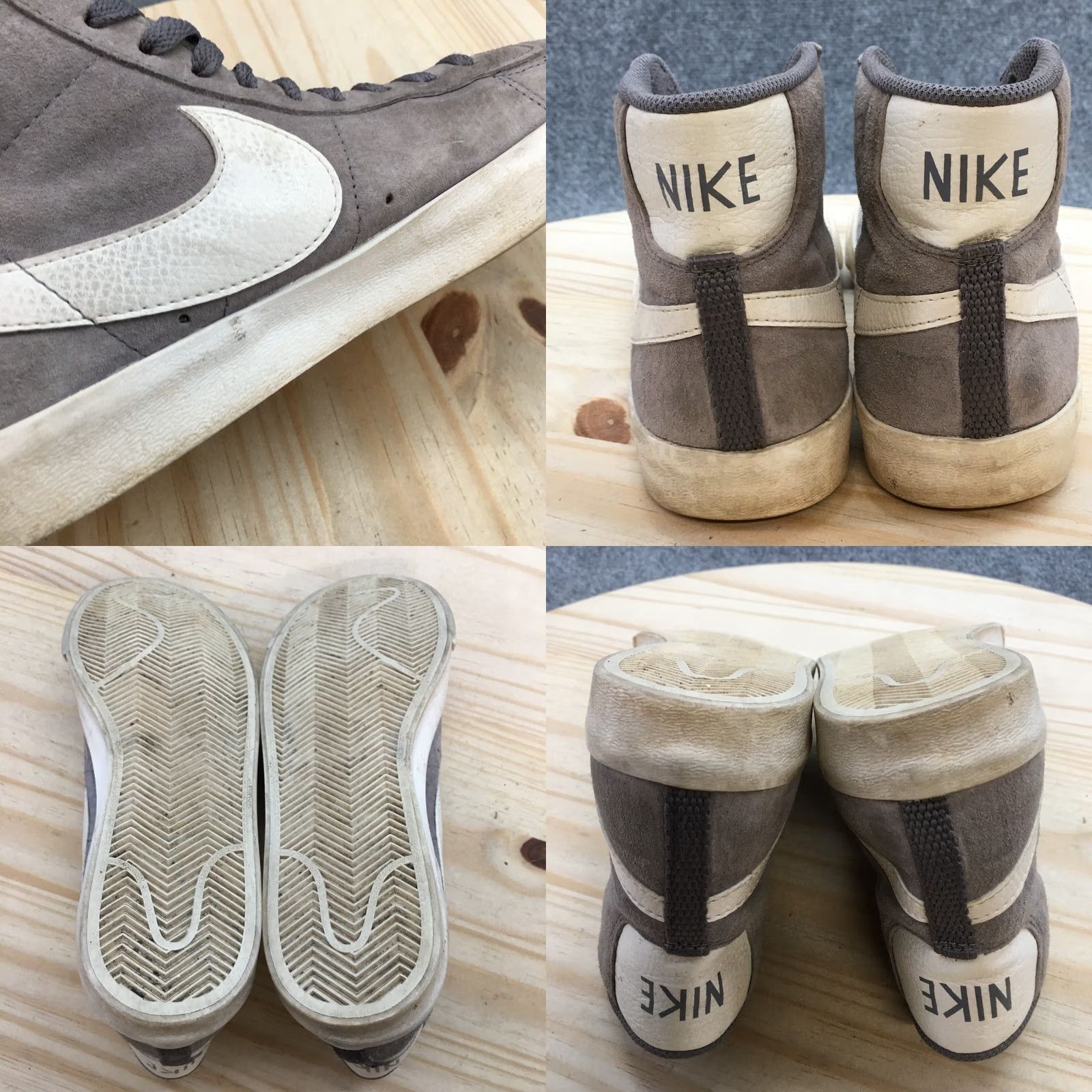 Nike Nike Womens 7.5 Blazer Mid Suede Lace Up Sneakers Gray US Size 7.5 - Athletic Wear Size M / US 6-8 / IT 42-44 - 8 Thumbnail