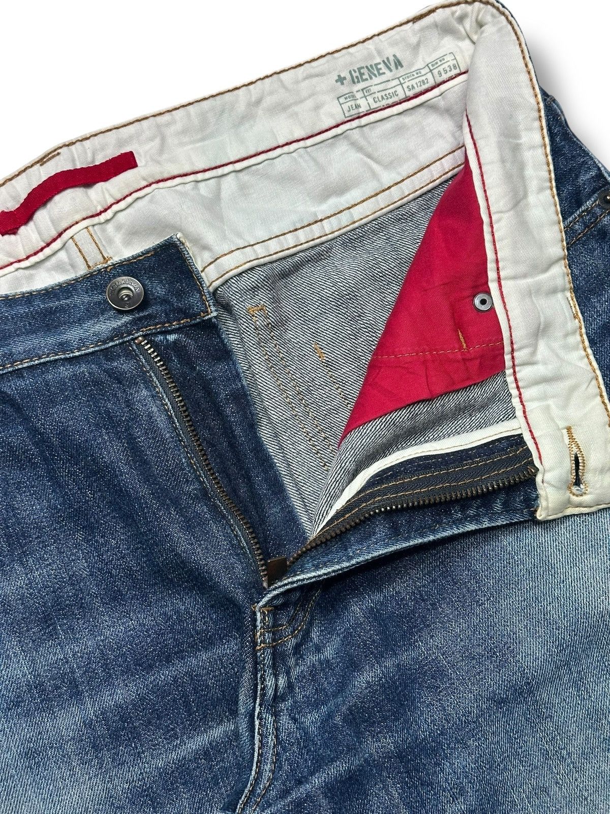 Victorinox Vintage Victorinox Premium Selvage Denim Light Blue Wash Size US 36 / EU 52 - 13 Thumbnail