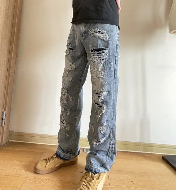 Vintage Retro punk denim pants Size US 32 / EU 48 - 3 Thumbnail