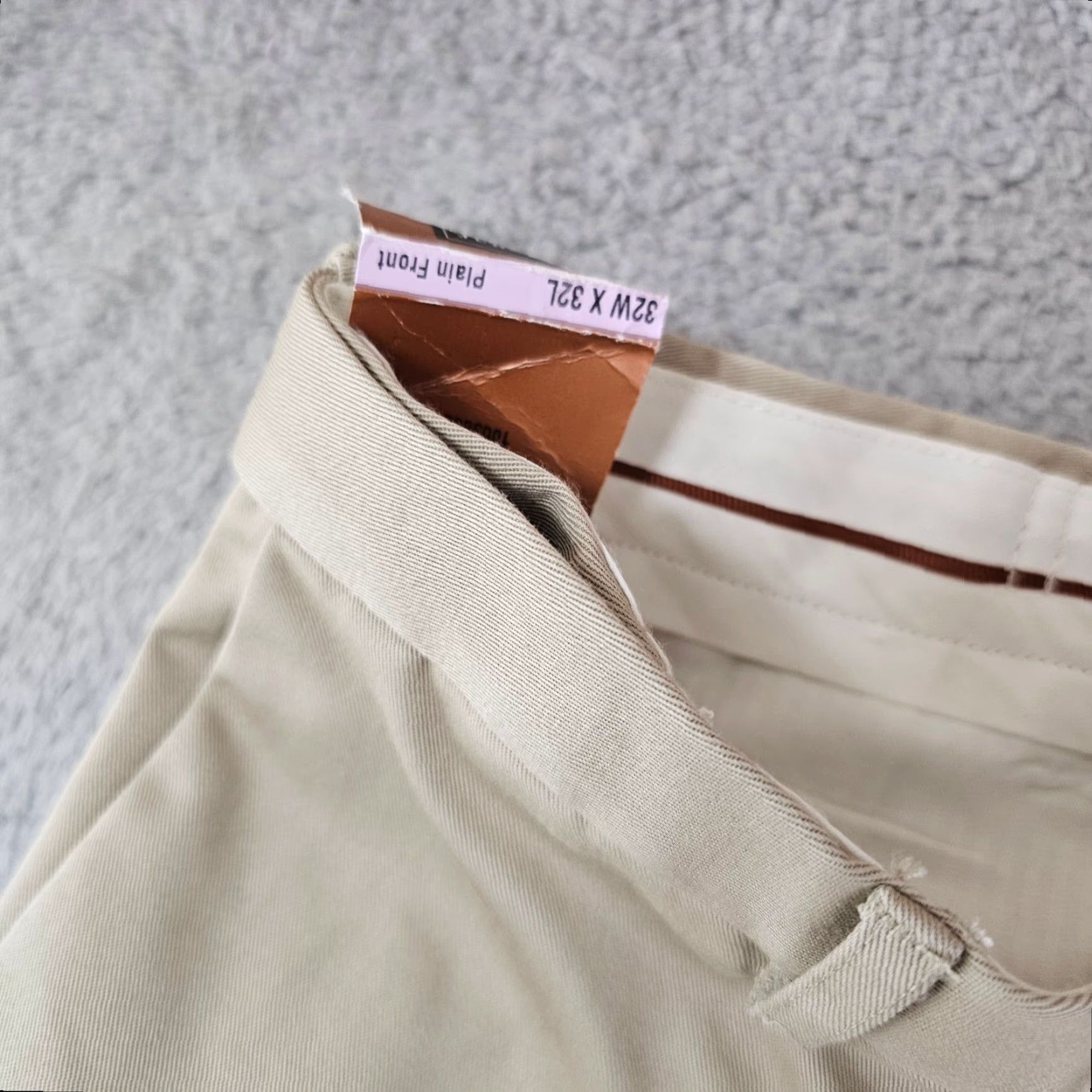 Haggar Haggar Dress Pants Mens 32x32 Khaki Classic Fit Flat Front Comfort Khaki Cotton Size US 32 / EU 48 - 6 Thumbnail