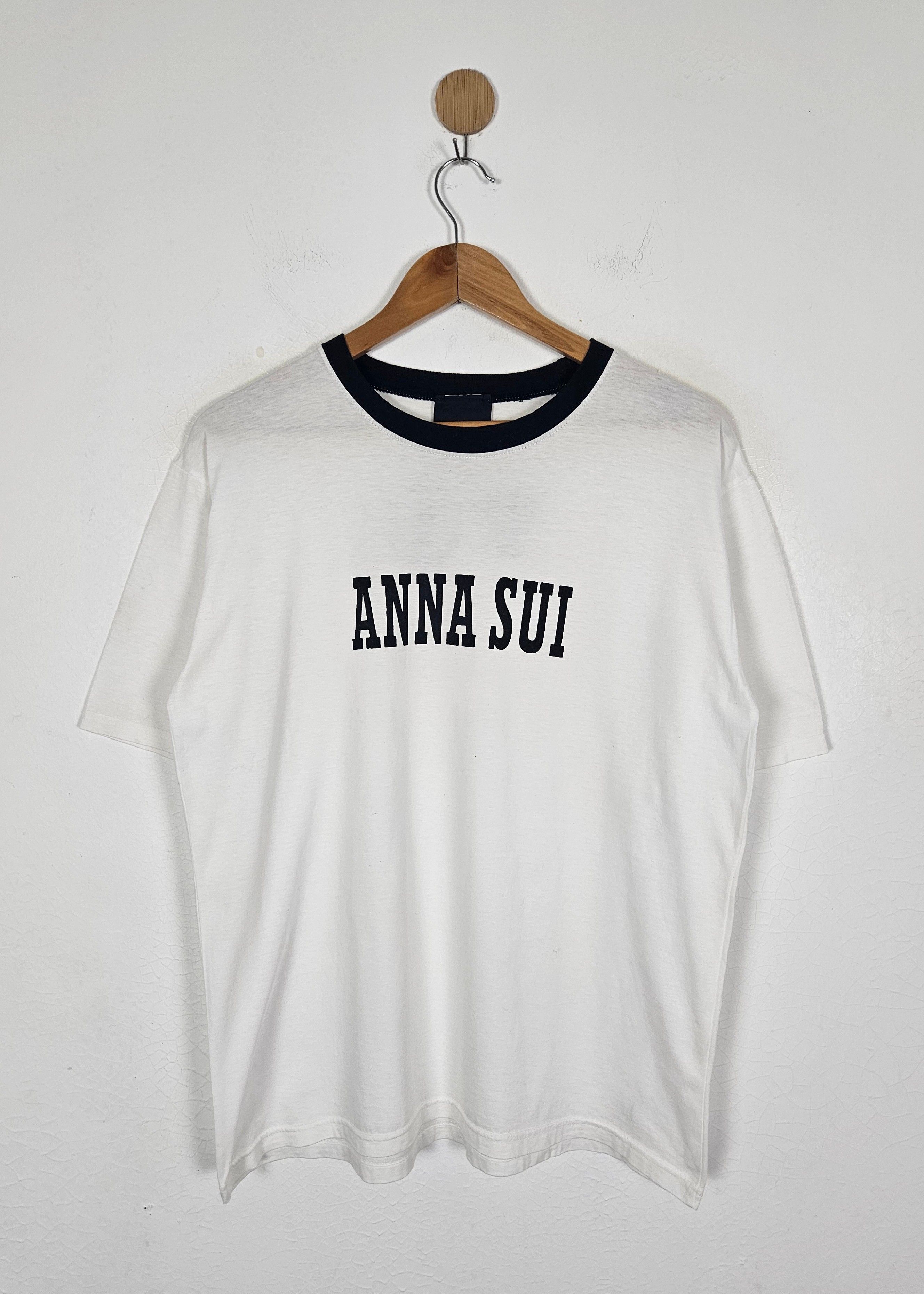 Anna Sui Vintage James Coviello Anna Sui logo tee ringer shirt Size US L / EU 52-54 / 3 - 1 Thumbnail