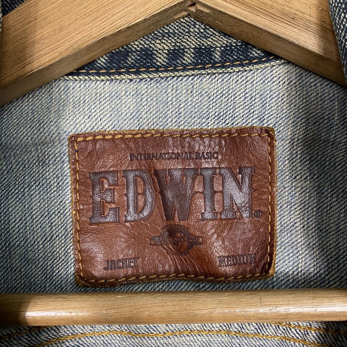 Edwin 📌Vintage Trucker Denim Jacket Edwin Cafe Racer Style Size US M / EU 48-50 / 2 - 21 Thumbnail