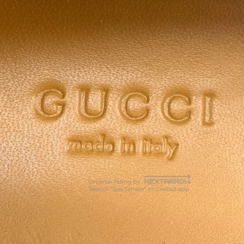 Gucci Gucci Beige five-pointed star bee embroidered horse buckle Size US 4.5 / IT 34.5 - 7 Thumbnail