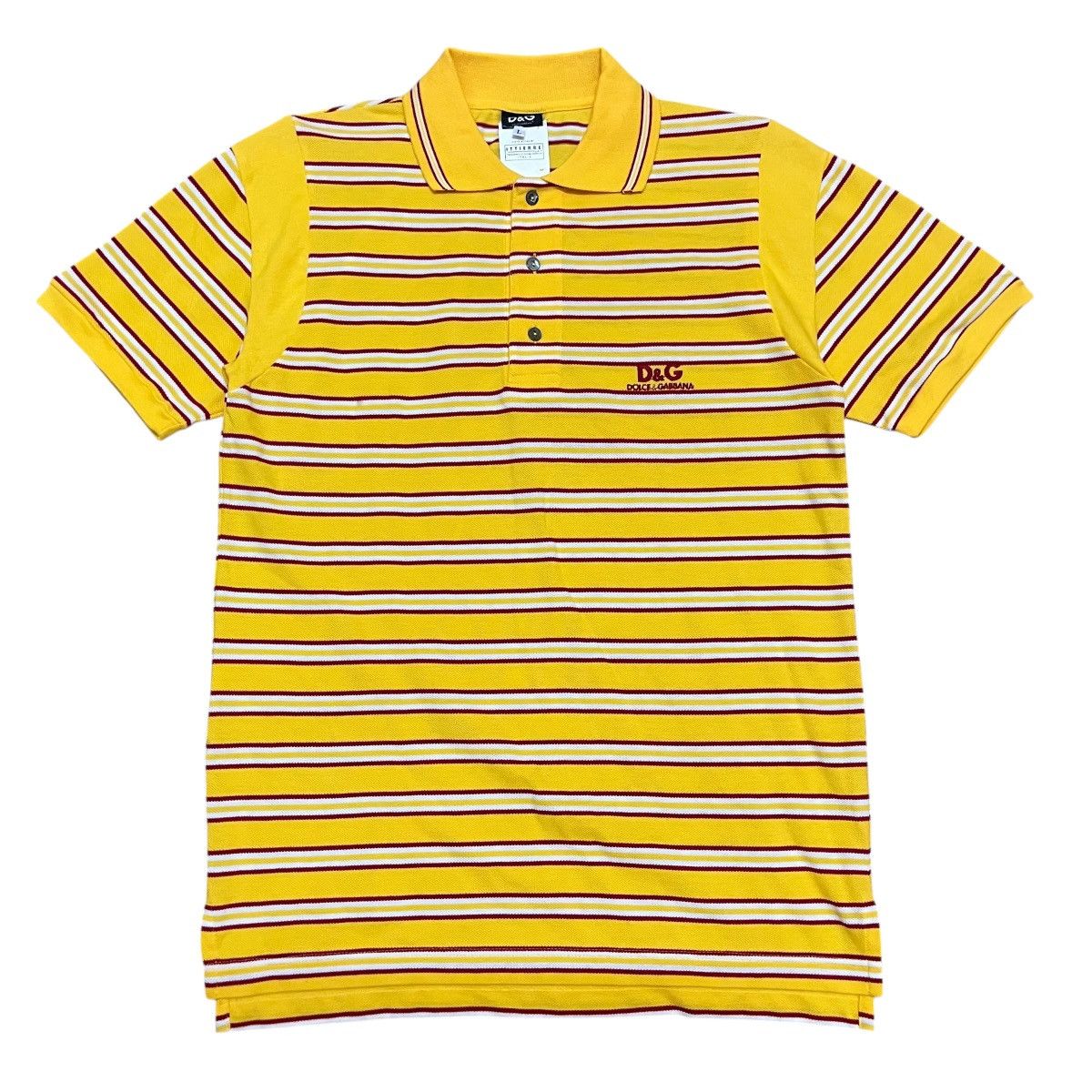 Dolce & Gabbana Authentic Vintage Dolce & Gabbana Stripes Polo Shirt Size US L / EU 52-54 / 3 - 1 Thumbnail