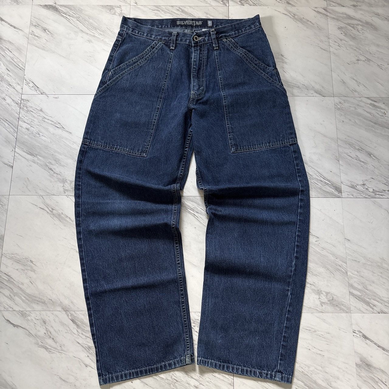 Levi's Vintage Levis Silver Tab Carpenter Baggy Jeans Size US 32 / EU 48 - 1 Thumbnail