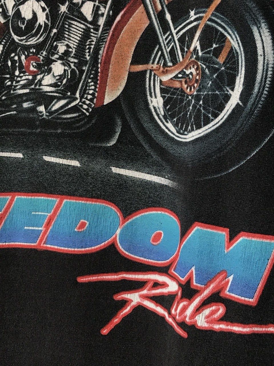 Vintage Vintage Freedom Rider Harley Davidson Vibes Rock T-shirt Size US XXL / EU 58 / 5 - 6 Thumbnail