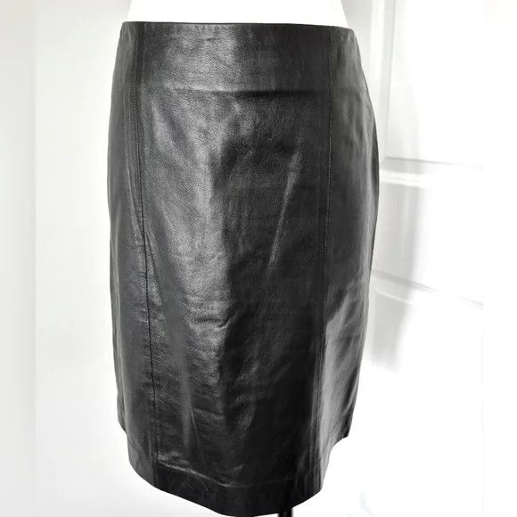 Talbots Leather Pencil Skirt Sz 6P Classic Fall Party Spring Winter Size 28" / US 6 / IT 42 - 5 Thumbnail