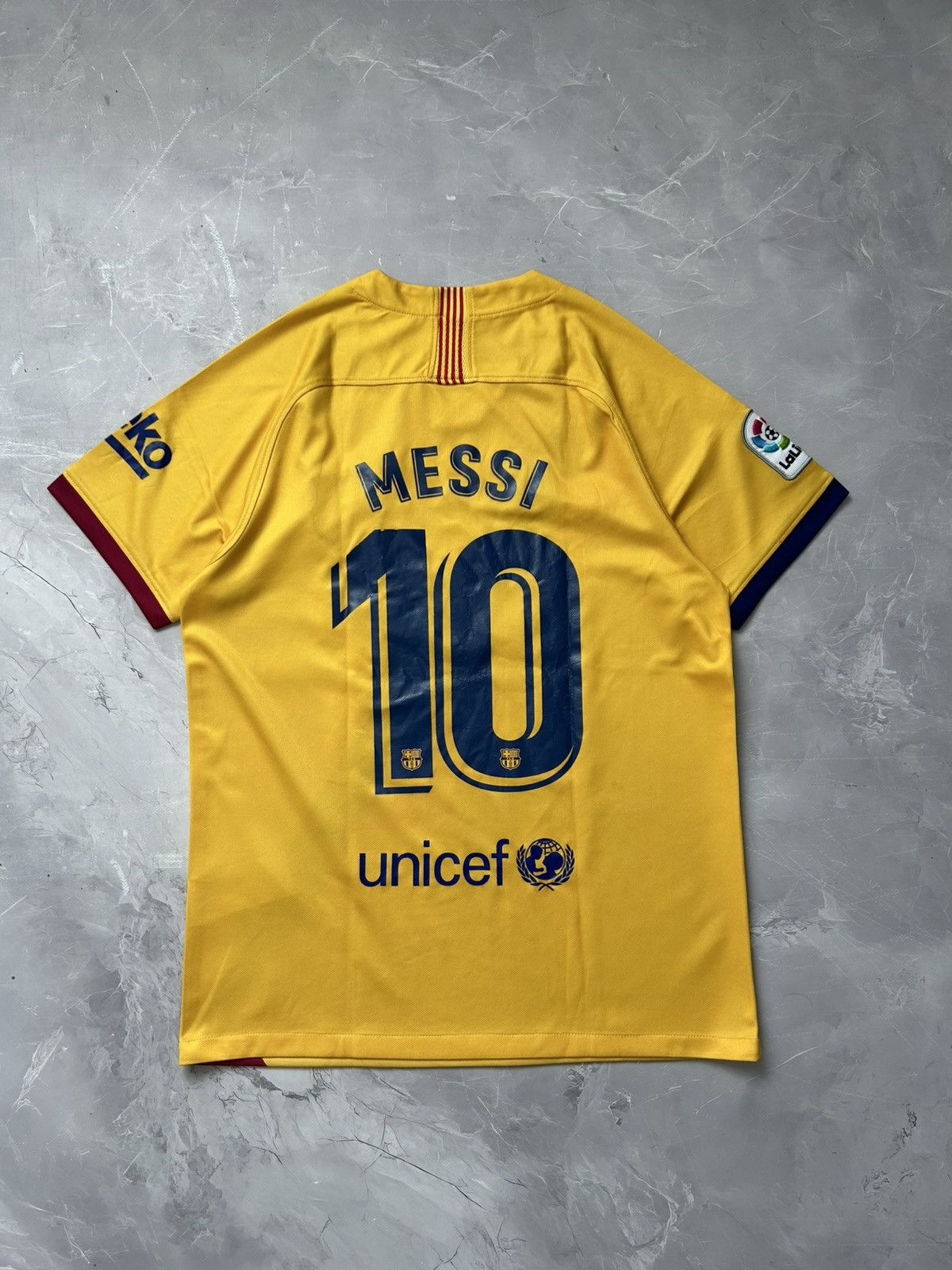 Nike Nike 2019/20 Barcelona Away Jersey #10 Messi Soccer Size US S / EU 44-46 / 1 - 2 Thumbnail
