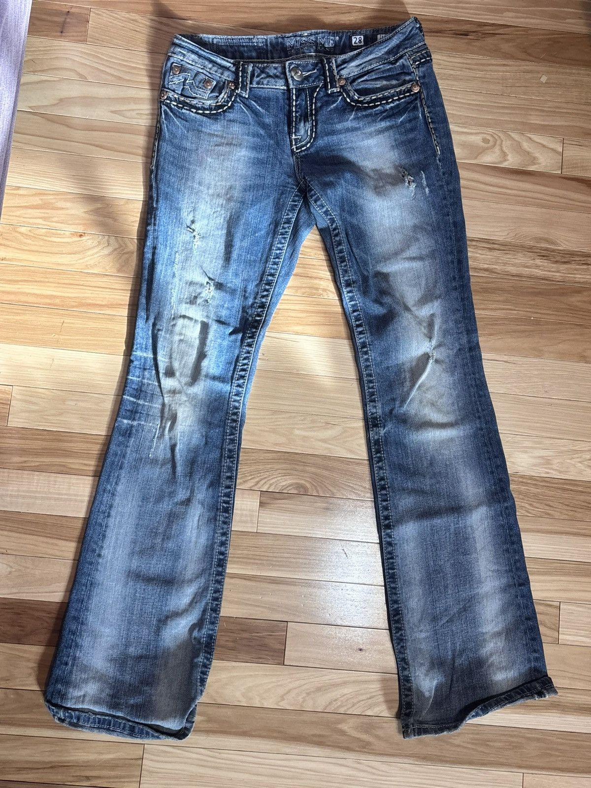 Miss Me MISS ME EMBROIDERED DENIM Size 28" / US 6 / IT 42 - 2 Thumbnail