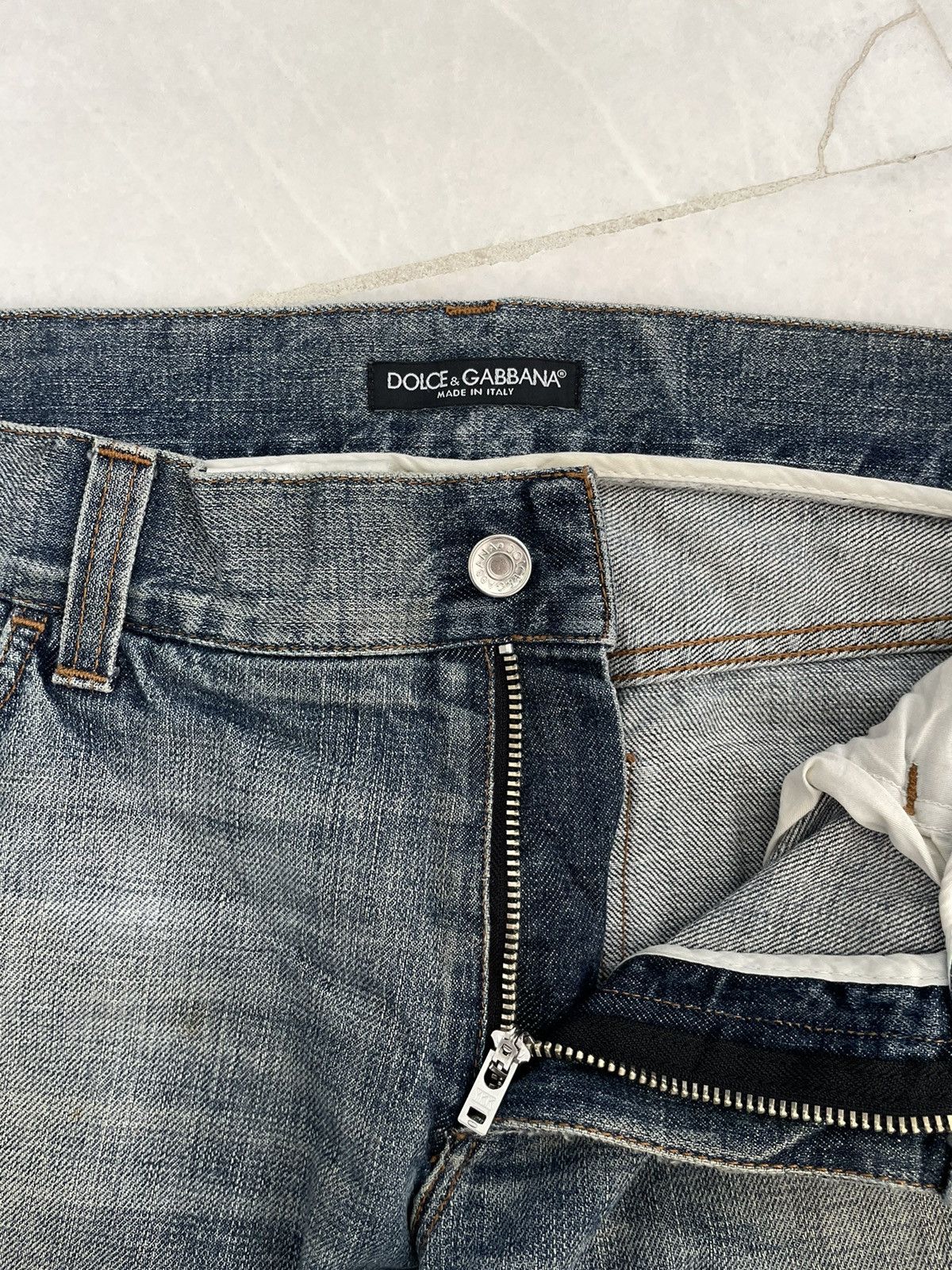 Dolce & Gabbana Rare💥Vintage Dolce & Gabbana Distressed Jeans Size US 34 / EU 50 - 9 Thumbnail
