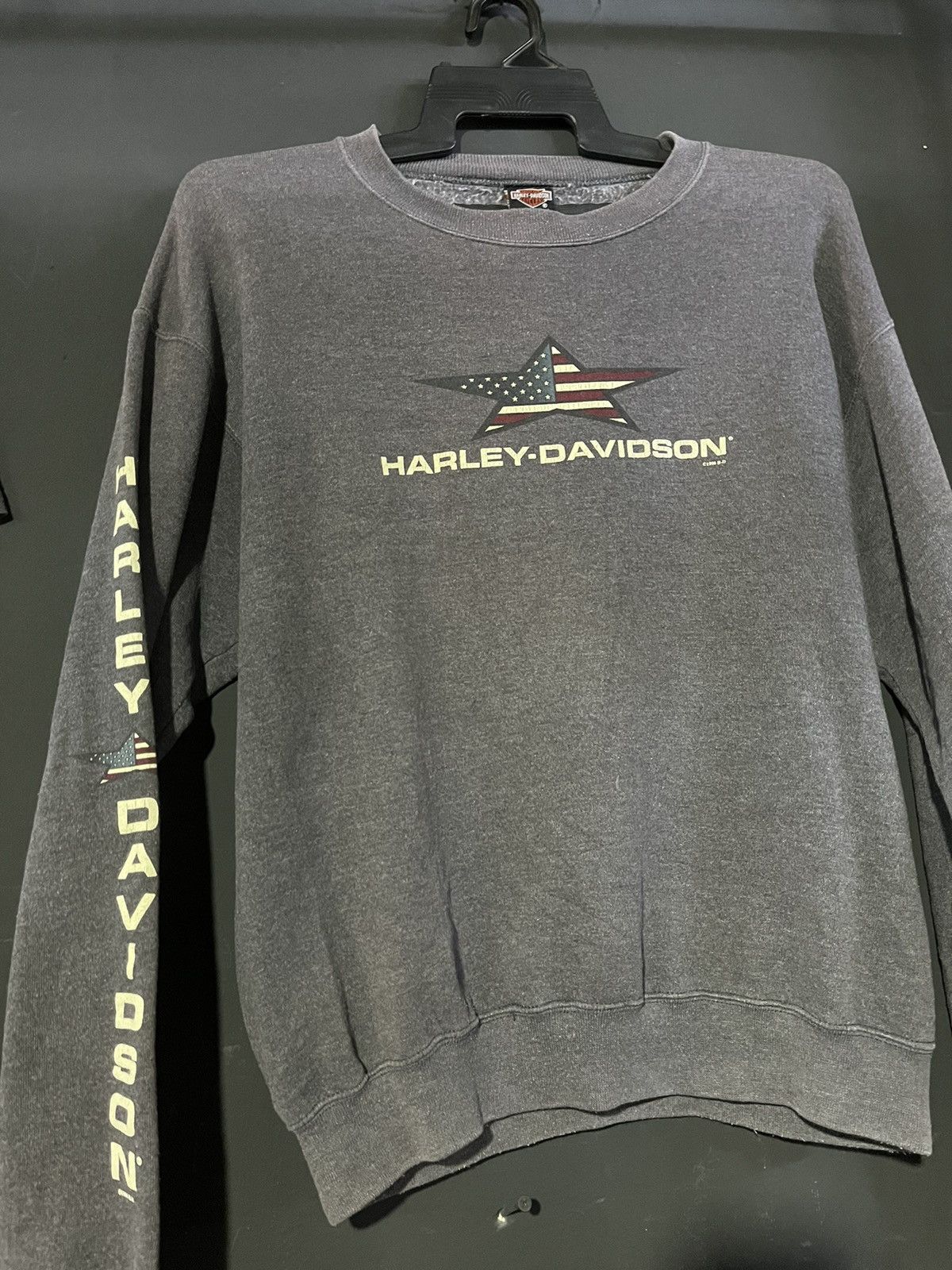 Harley Davidson × Vintage Vintage Harley Davidson Sweatshirt Size US M / EU 48-50 / 2 - 2 Thumbnail