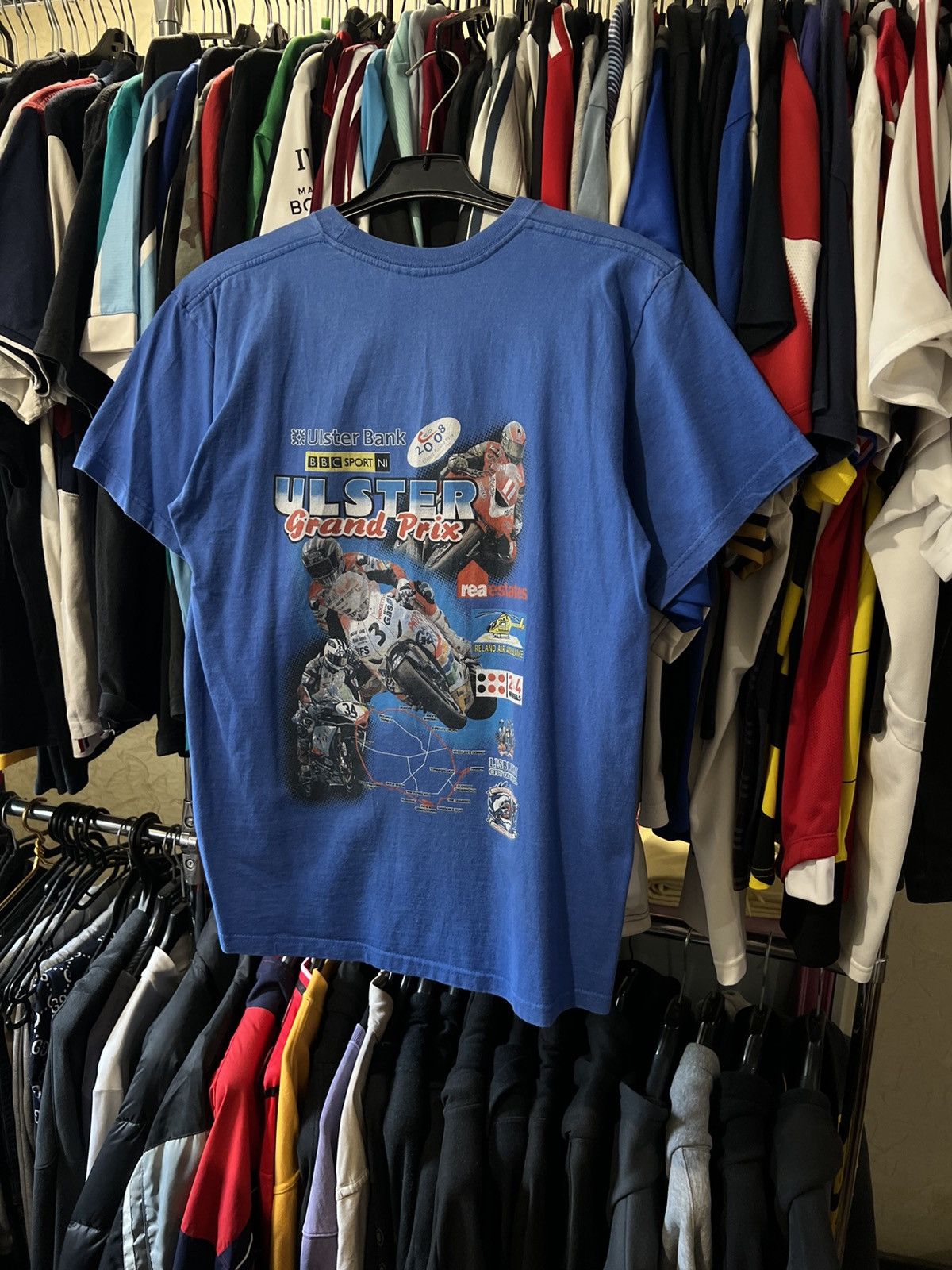 Band Tees 2008/2009 VINTAGE THE ULSTER GRAND PRIX WORLD’S FASTEST RACE Size US L / EU 52-54 / 3 - 2 Thumbnail
