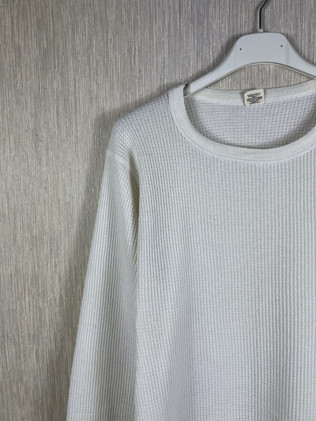 Vintage 70s Hanes waffle long sleeve thermal t-shirt retro