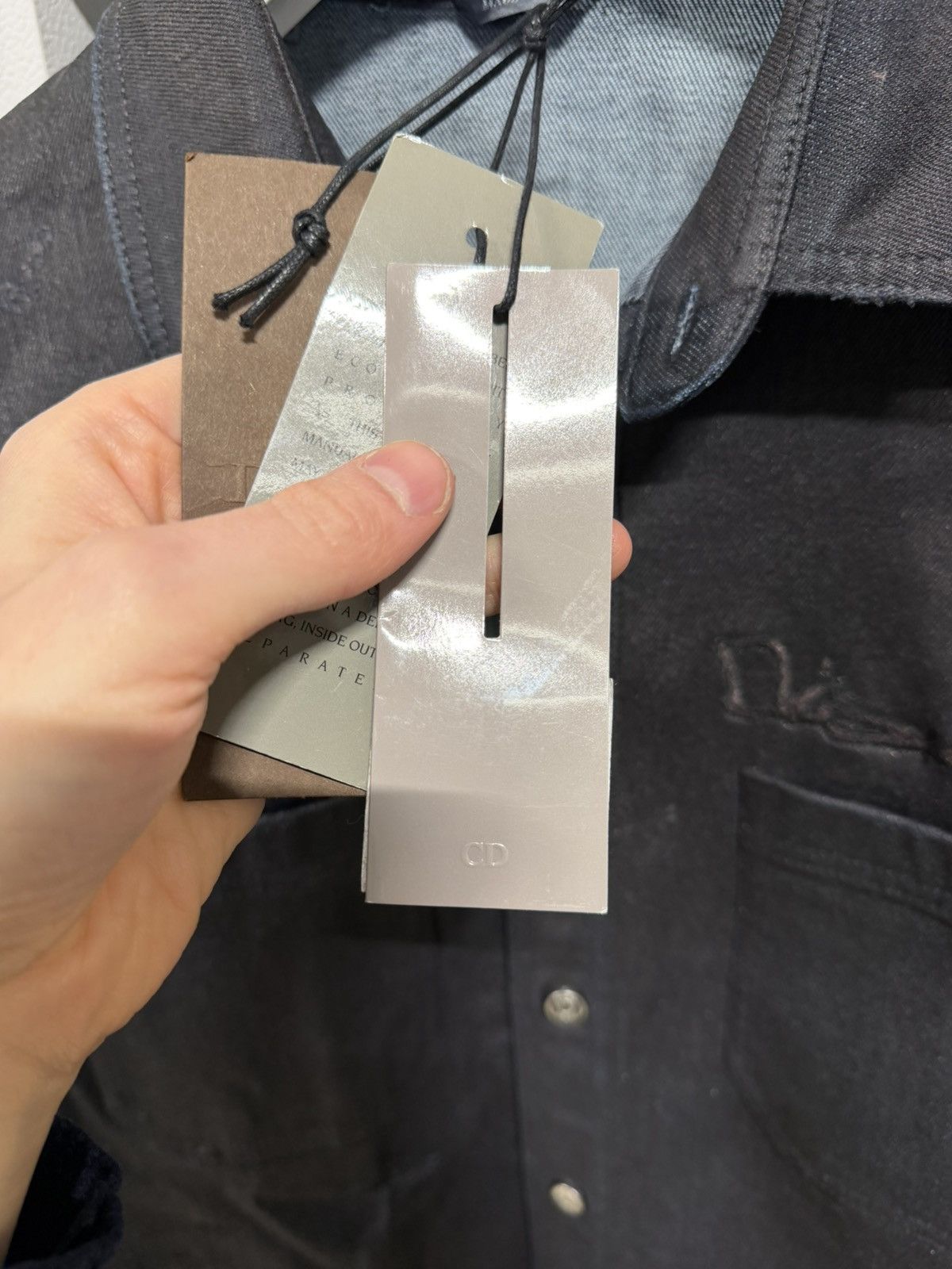Dior × Travis Scott Dior x Travis Scott Waxed Distressed Overshirt Jacket 2400$ Size US M / EU 48-50 / 2 - 8 Thumbnail