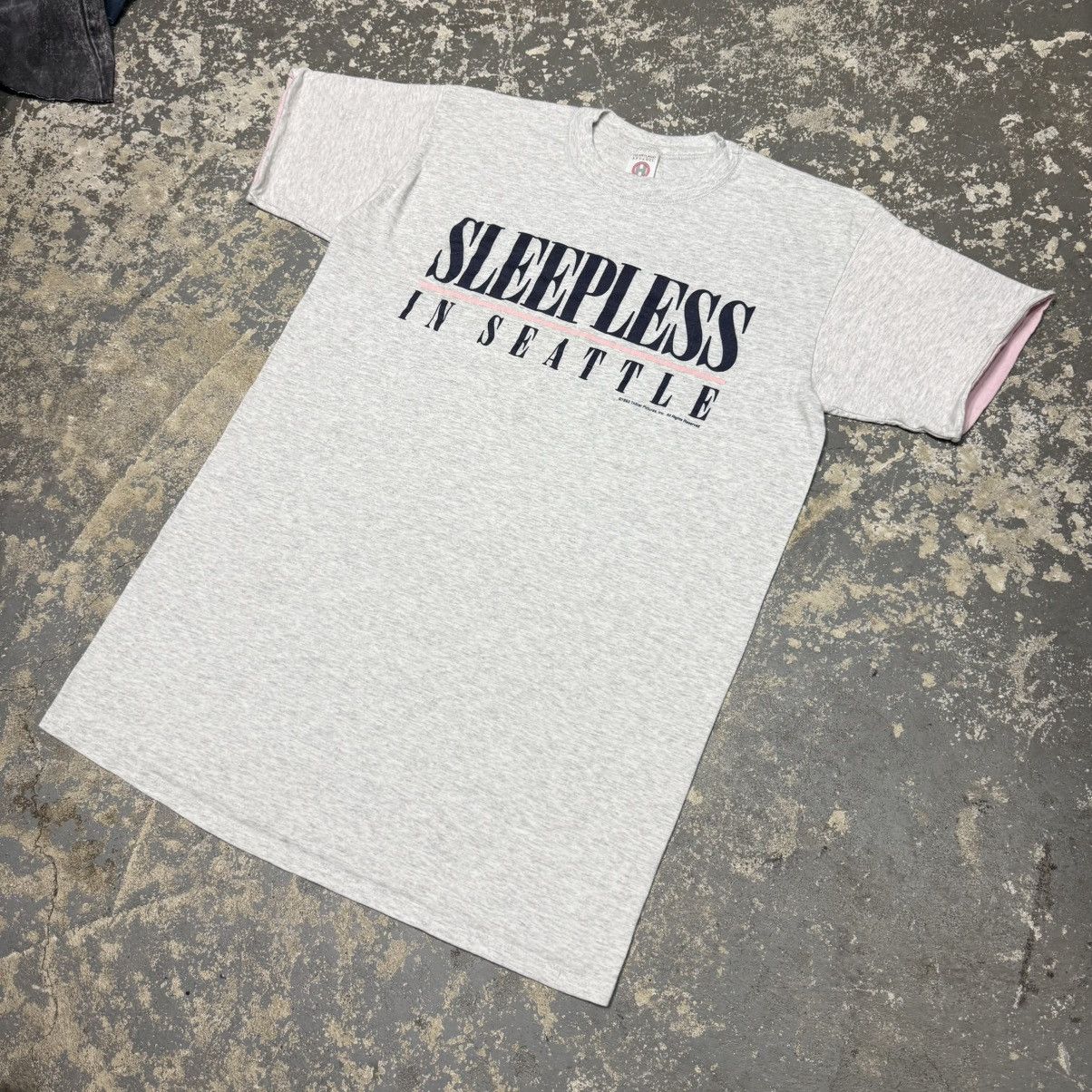 Vintage Vintage Sleepless In Seattle 1993 Grey Tshirt Size US XL / EU 56 / 4 - 2 Thumbnail