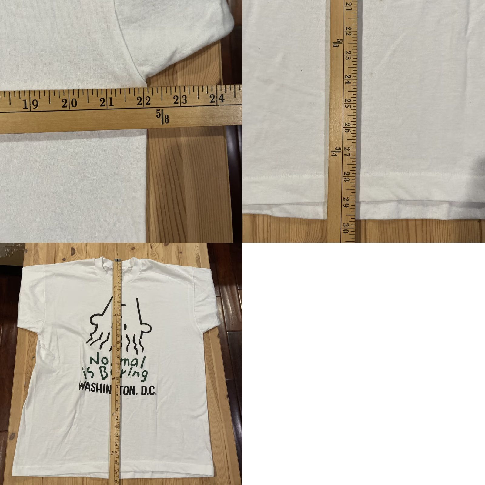 Vintage VINTAGE Fido Dido Normal Is Boring Mens Graphic Short Sleeve T Shirt XL White Size US XL / EU 56 / 4 - 8 Thumbnail