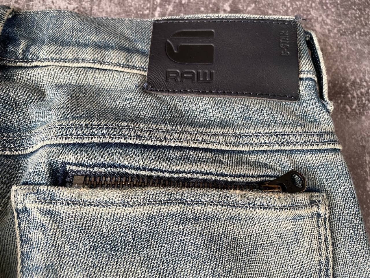G-Star × Vintage Vintage G Star Raw Washed Blue Denim Jeans Pants Y2K Rare Size US 28 / EU 44 - 3 Thumbnail