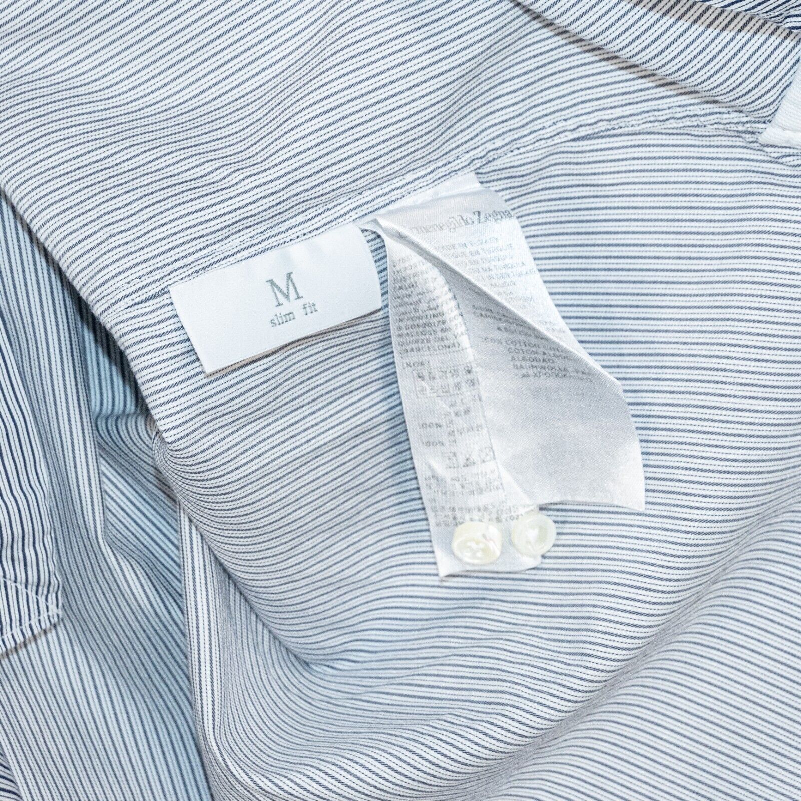 Ermenegildo Zegna Ermenegildo Zegna Men's Slim button up Shirt Striped gray Size US M / EU 48-50 / 2 - 7 Thumbnail