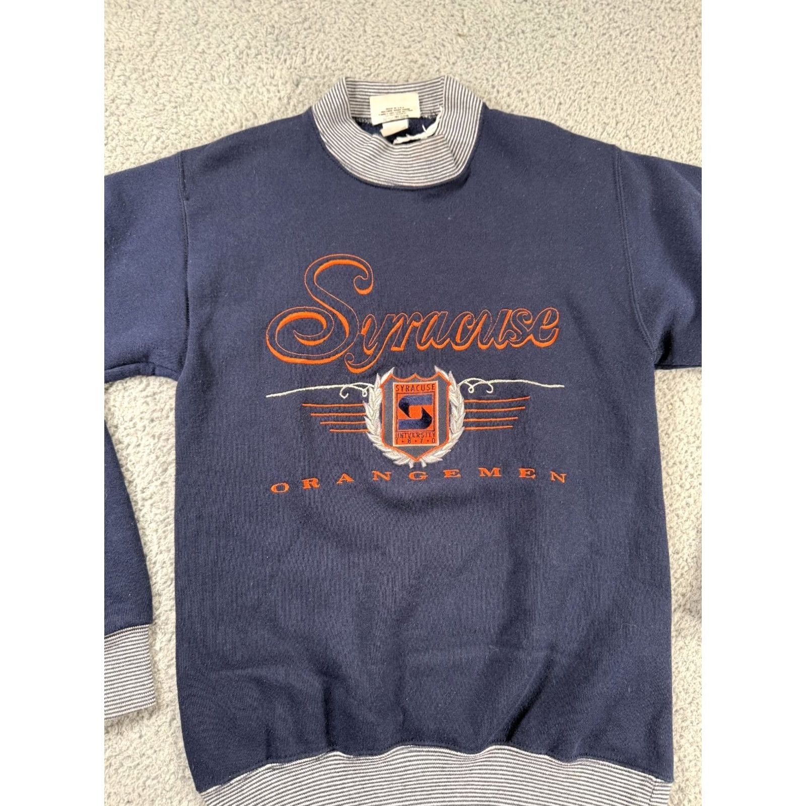 Vintage VINTAGE Team Edition Sweatshirt Mens Medium Blue Graphic Print 90s Sports Embroidered Logo, Cotton/Poly Fleece, Crew Neck, Long Sleeve Size US M / EU 48-50 / 2 - 4 Thumbnail